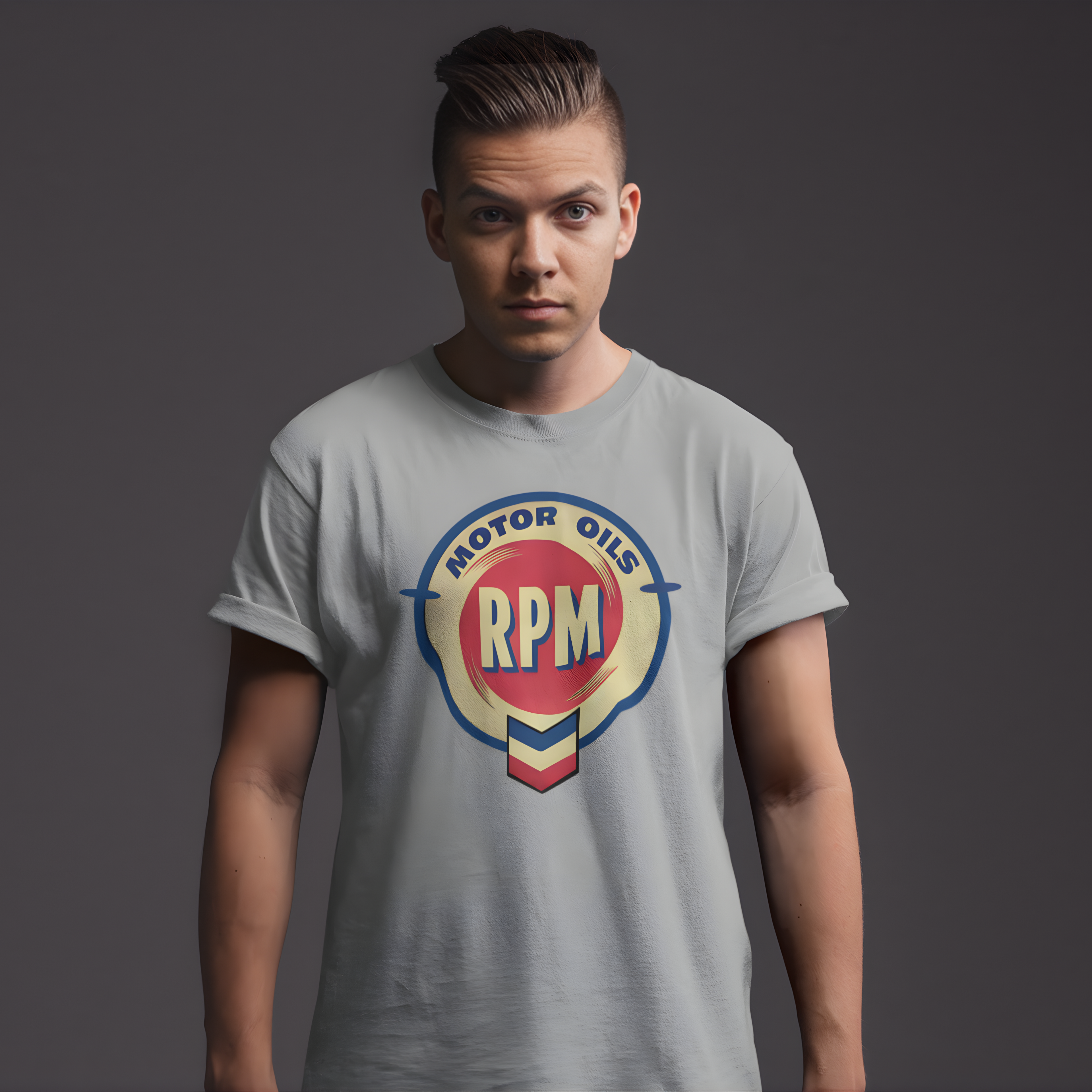 RPM Motor Oils Vintage T-Shirt - Classic Car Graphic Tee