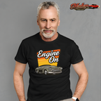 Engine On Vintage Car T-Shirt - Retro Classic Auto Tee