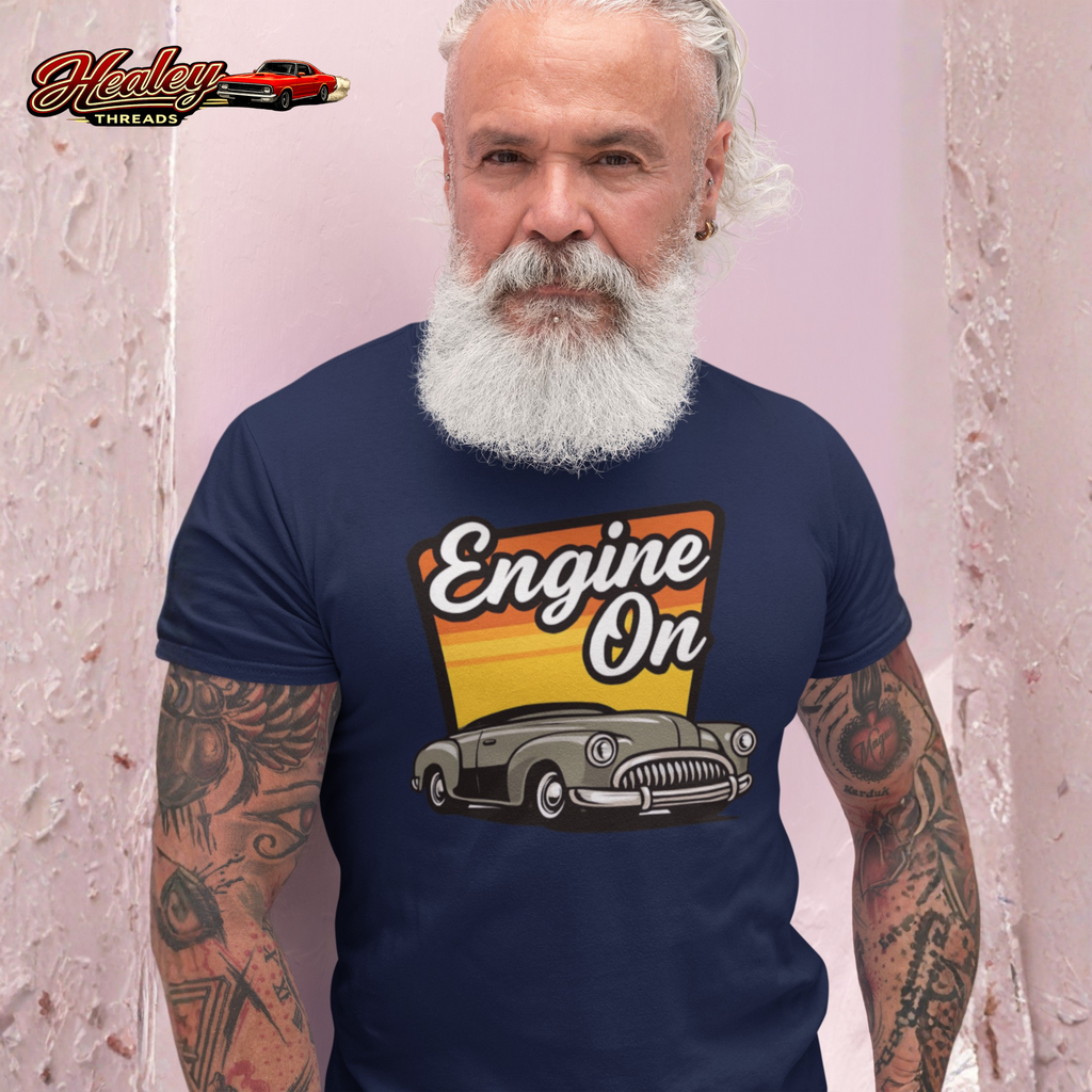Retro Classic Car Tee | Engine On Vintage Gift Shirt