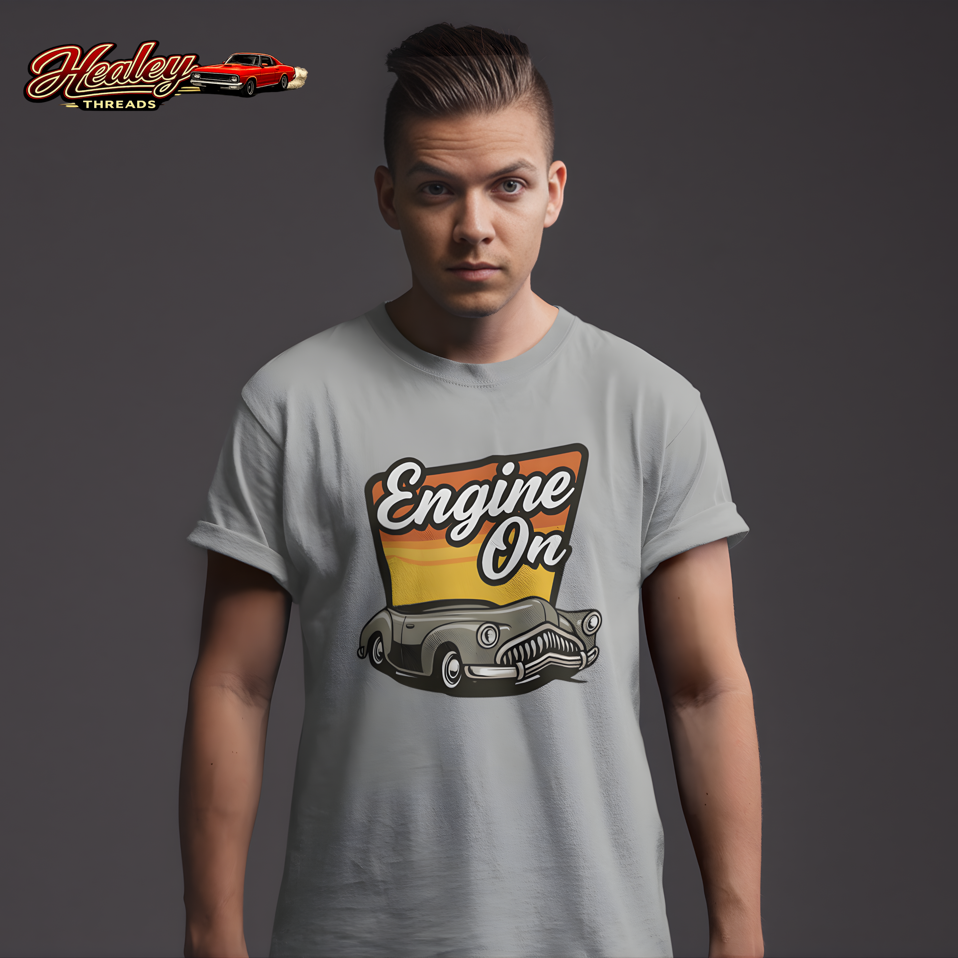 Retro Classic Car Tee | Engine On Vintage Gift Shirt