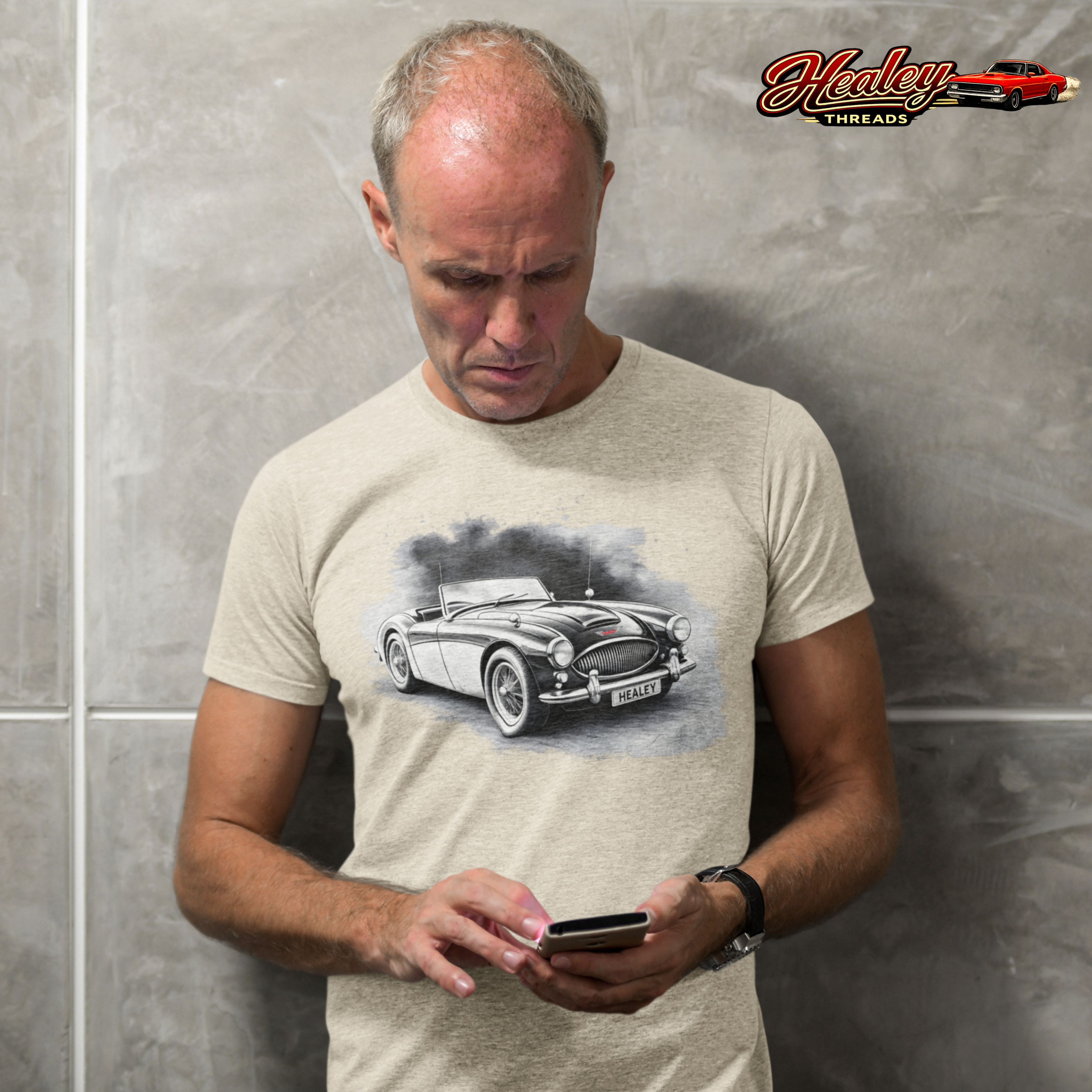 Austin Healey Classic Car T-Shirt - Healey Threads Tee