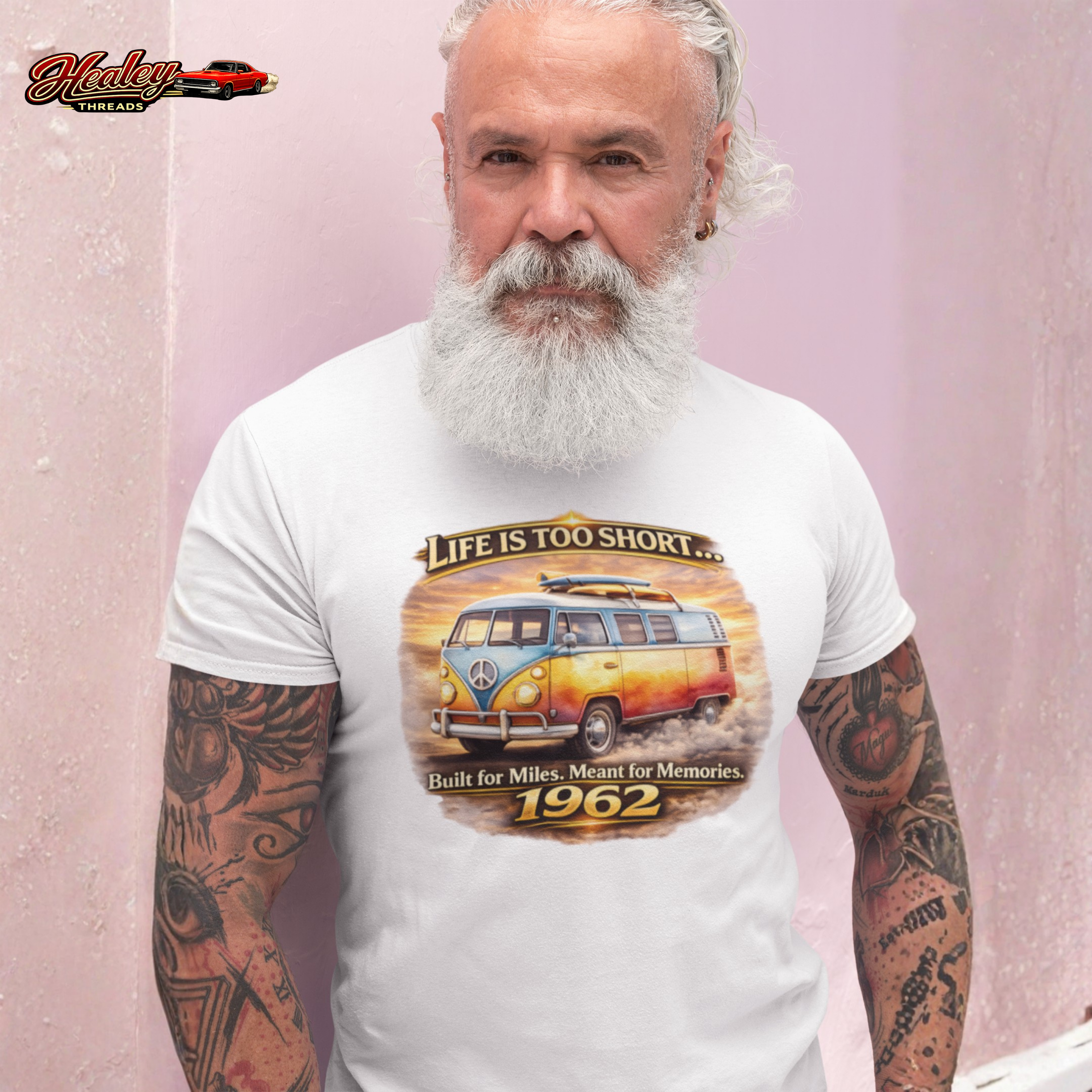 Life Is Too Short Retro Van Tee | Vintage Road Trip Shirt