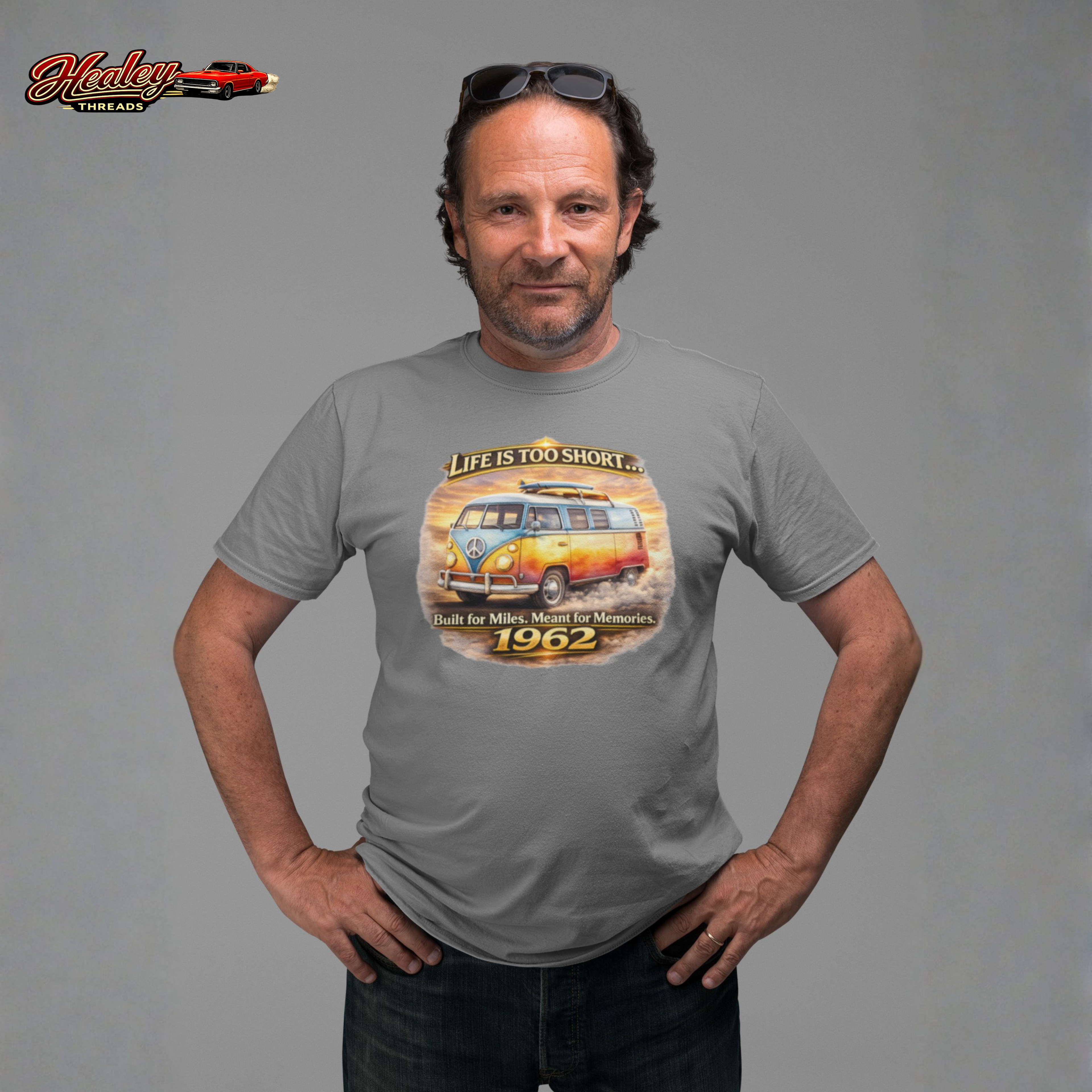 Life Is Too Short Retro Van Tee | Vintage Road Trip Shirt