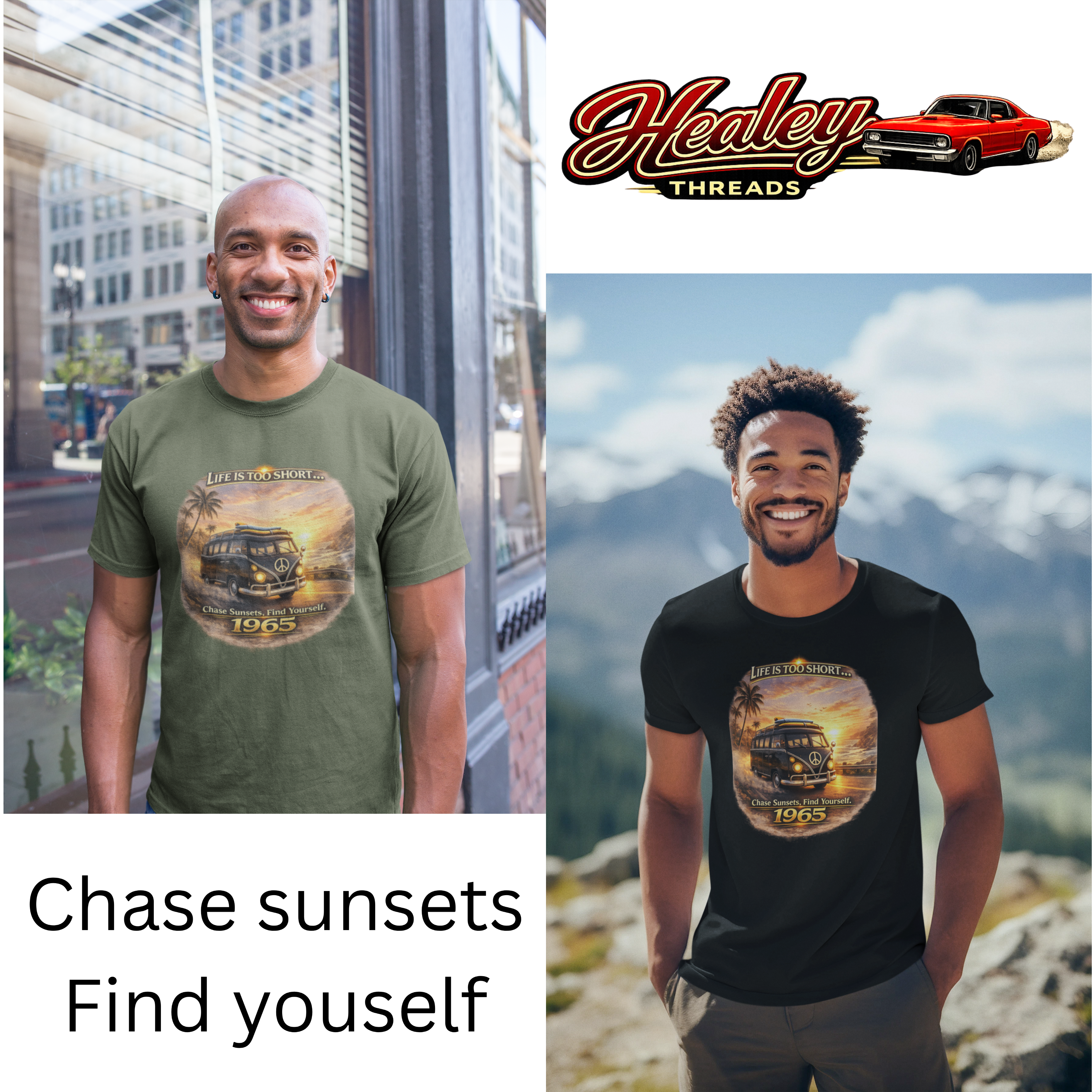 Vintage Van Life T-Shirt 1965 - Healey Threads Tee