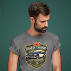 Vintage British Roadster Badge Tee | Classic Racing Shirt