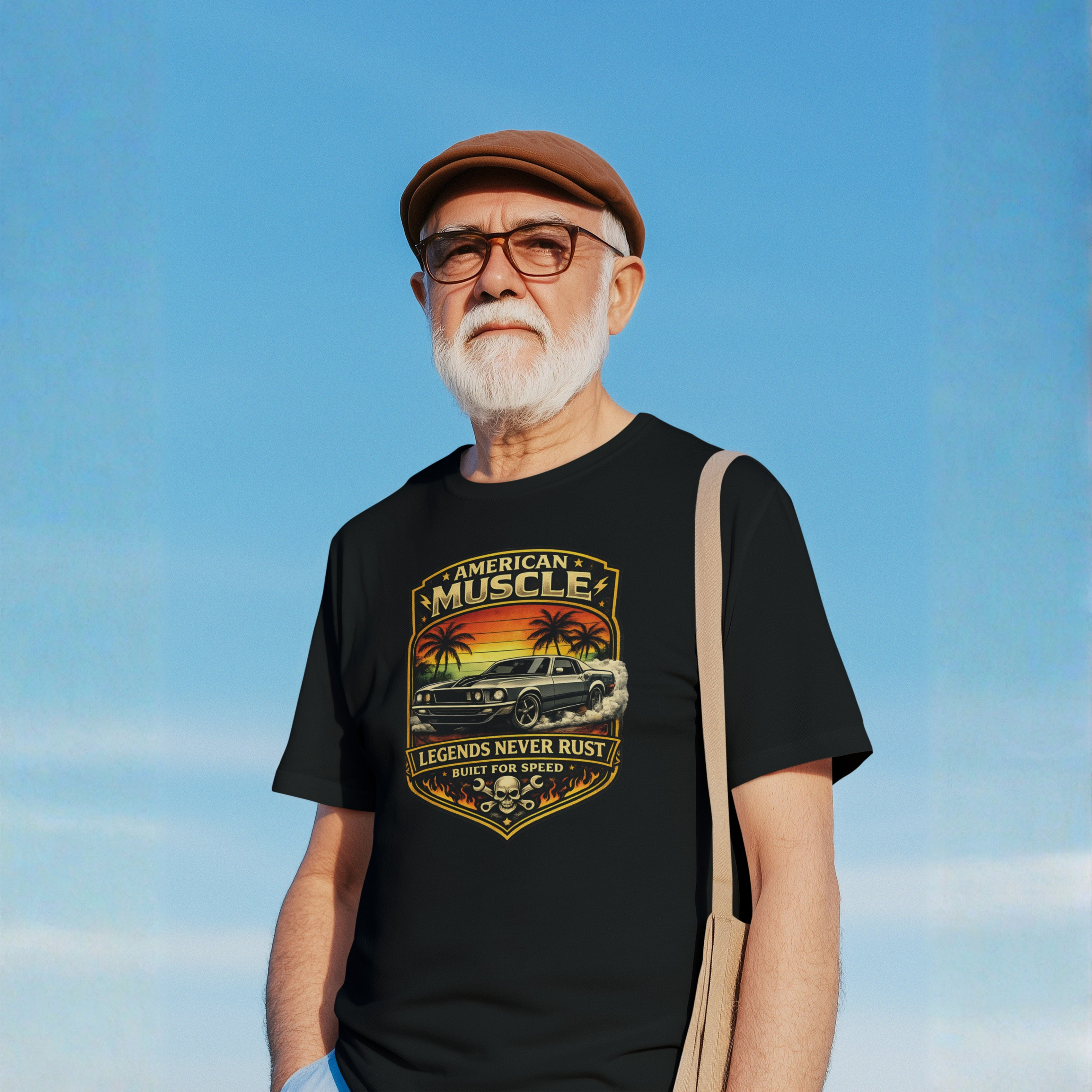 Legends Never Rust American Muscle Tee | Classic Car Shirt