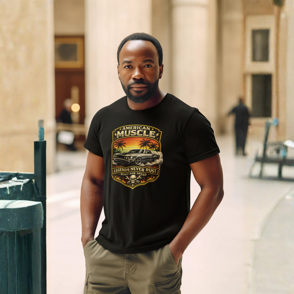 Legends Never Rust American Muscle Tee | Classic Car Shirt