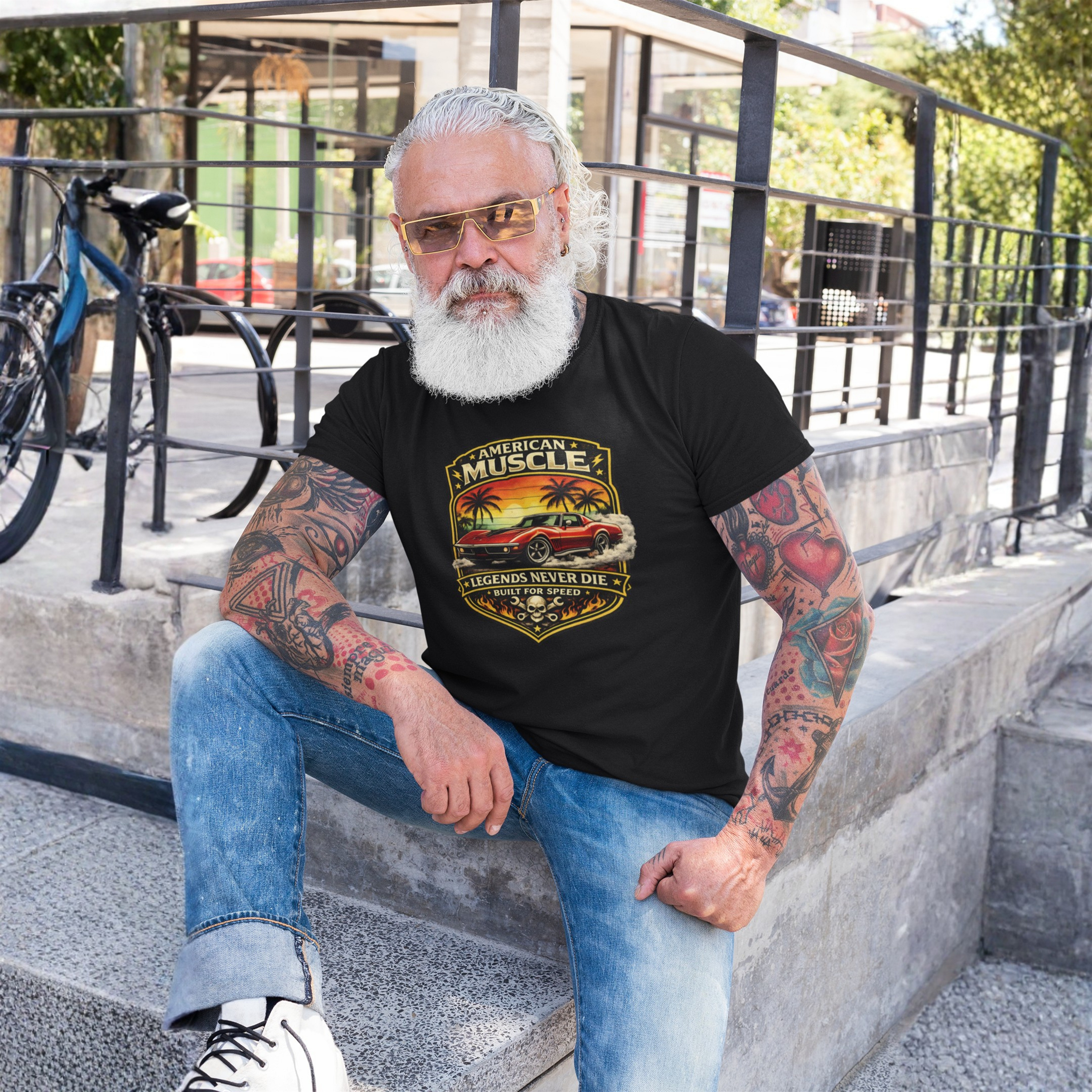 Corvette T-Shirt - Legends Never Die American Muscle Tee