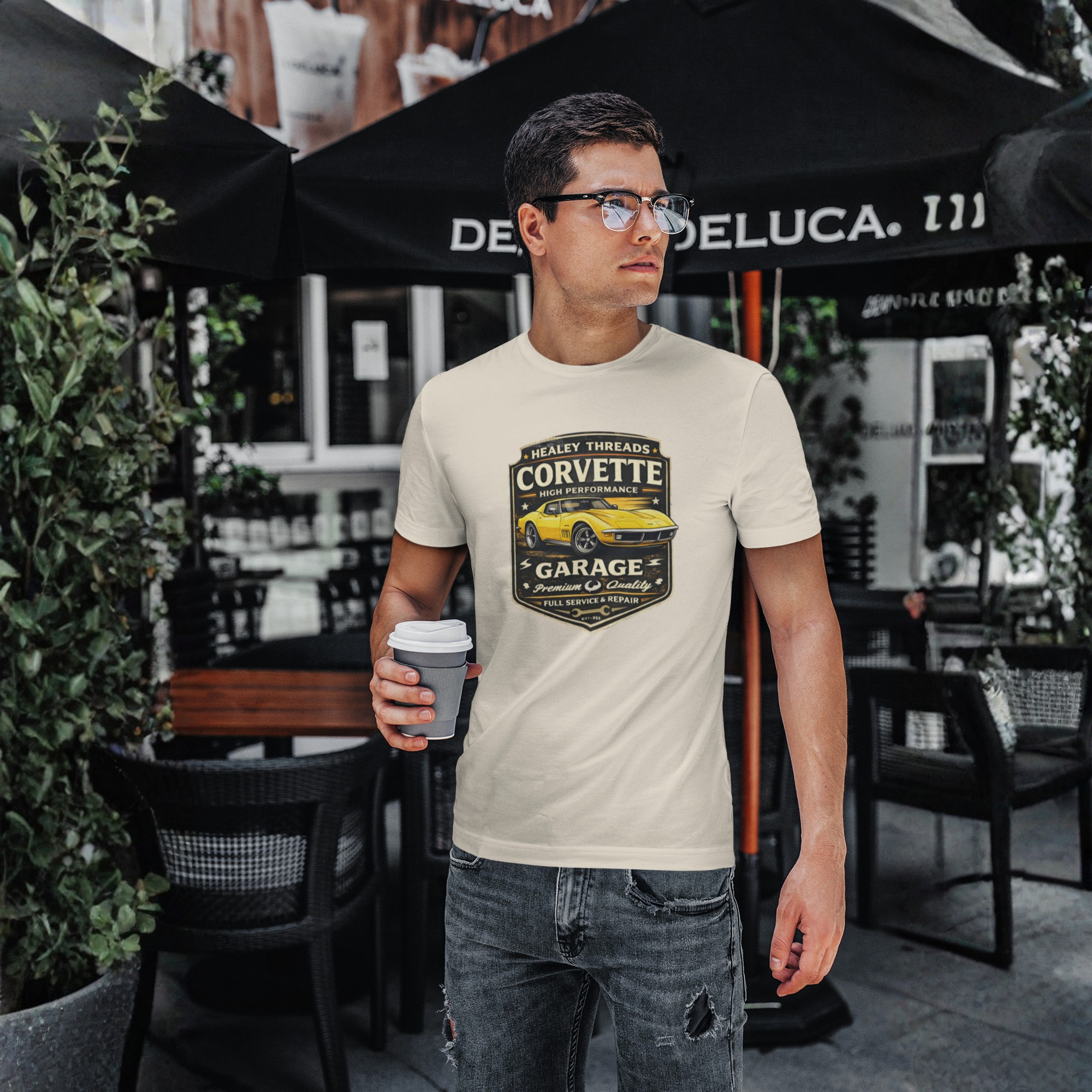 Vintage Corvette T-Shirt - Classic Car Graphic Tee