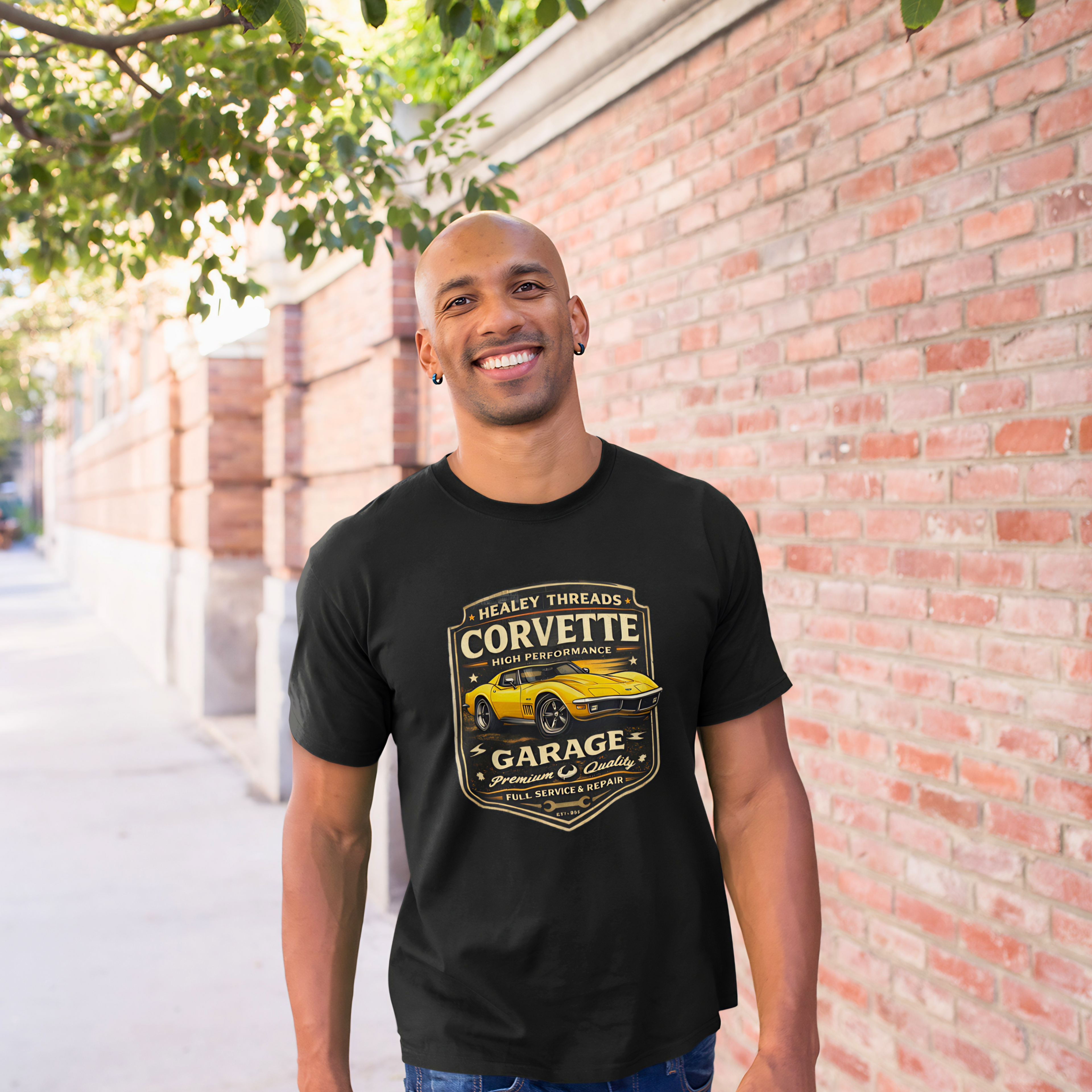 Vintage Corvette T-Shirt - Classic Car Graphic Tee