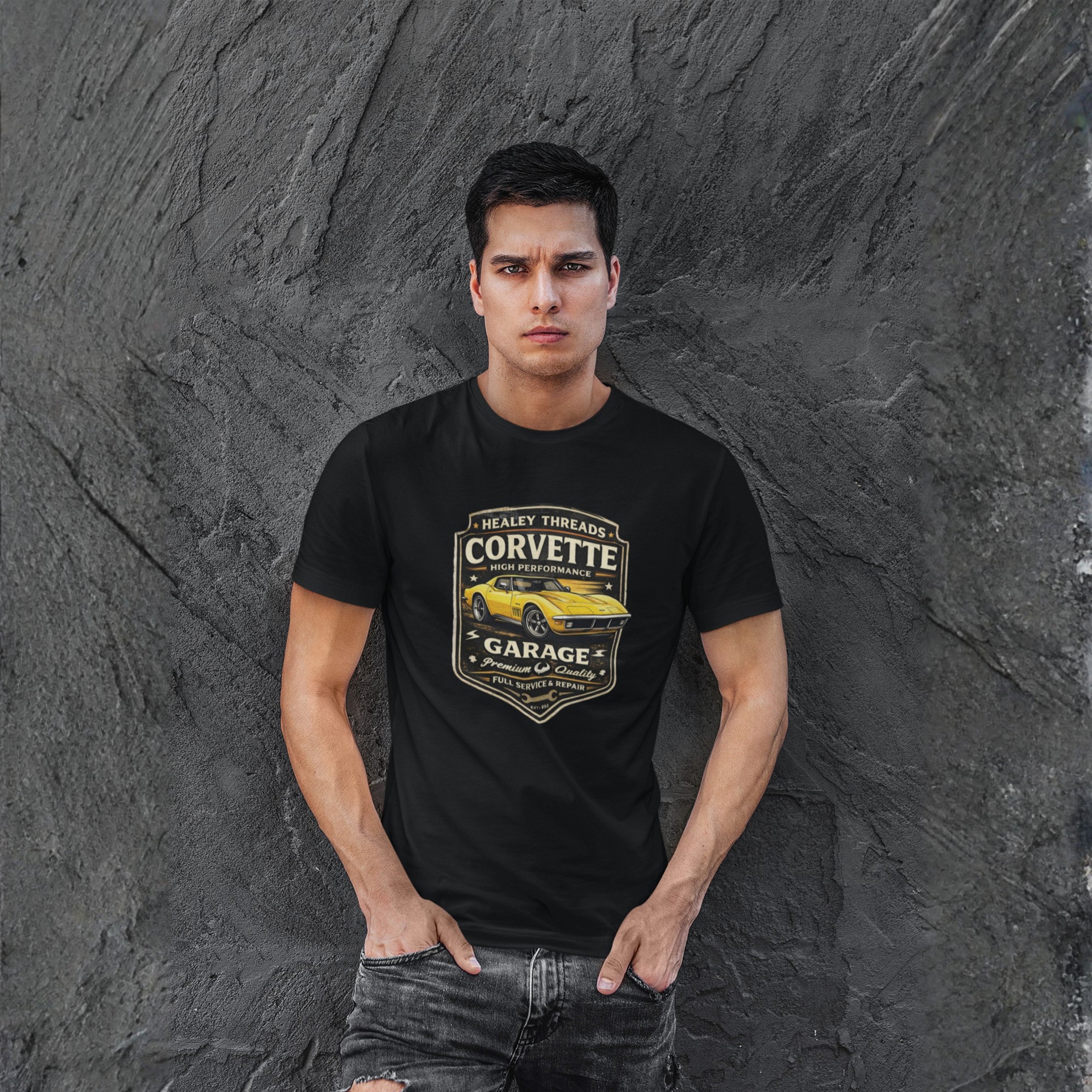 Vintage Corvette T-Shirt - Classic Car Graphic Tee