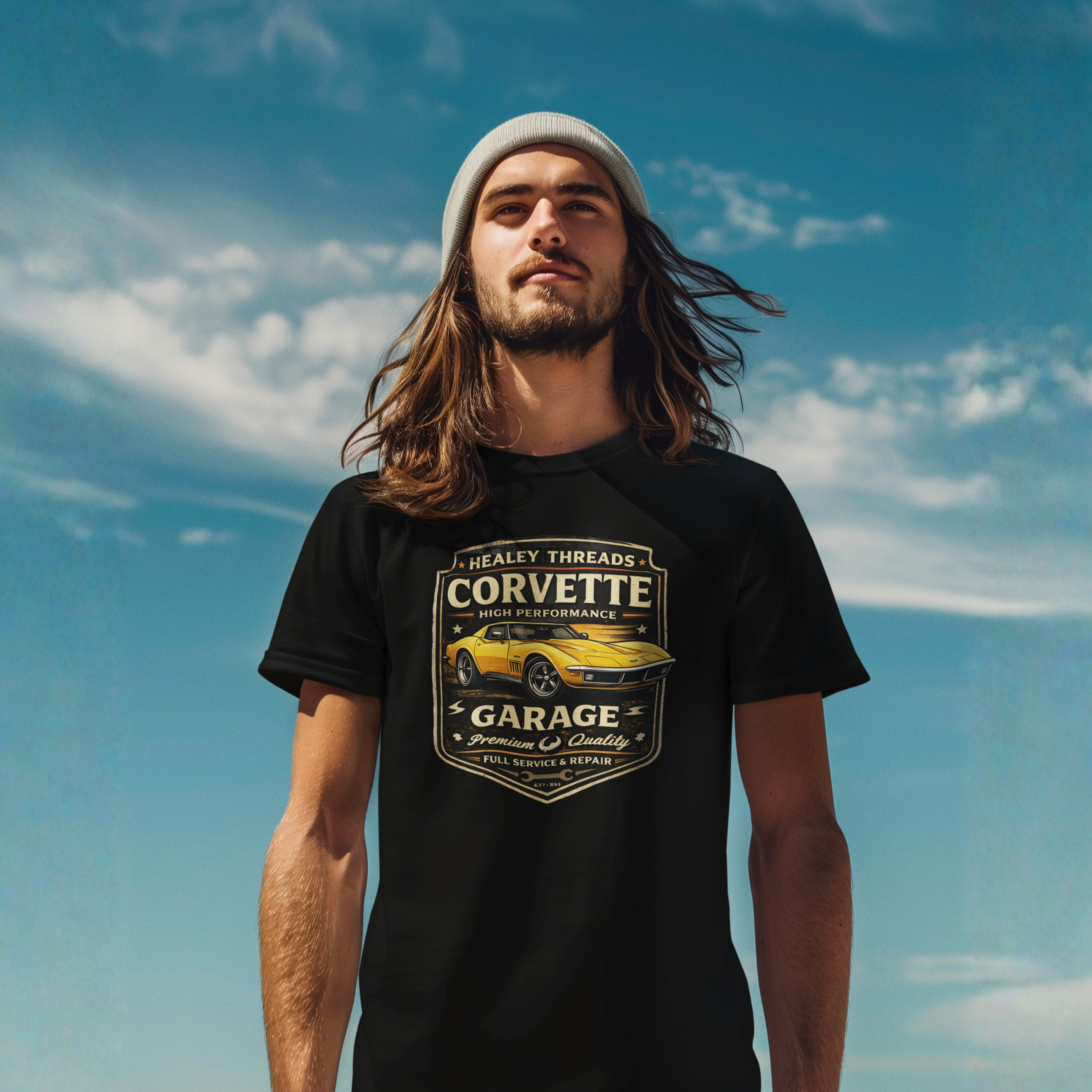 Vintage Corvette T-Shirt - Classic Car Graphic Tee