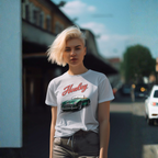 Healey Classic Car T-Shirt | Vintage Green Sports Car Tee