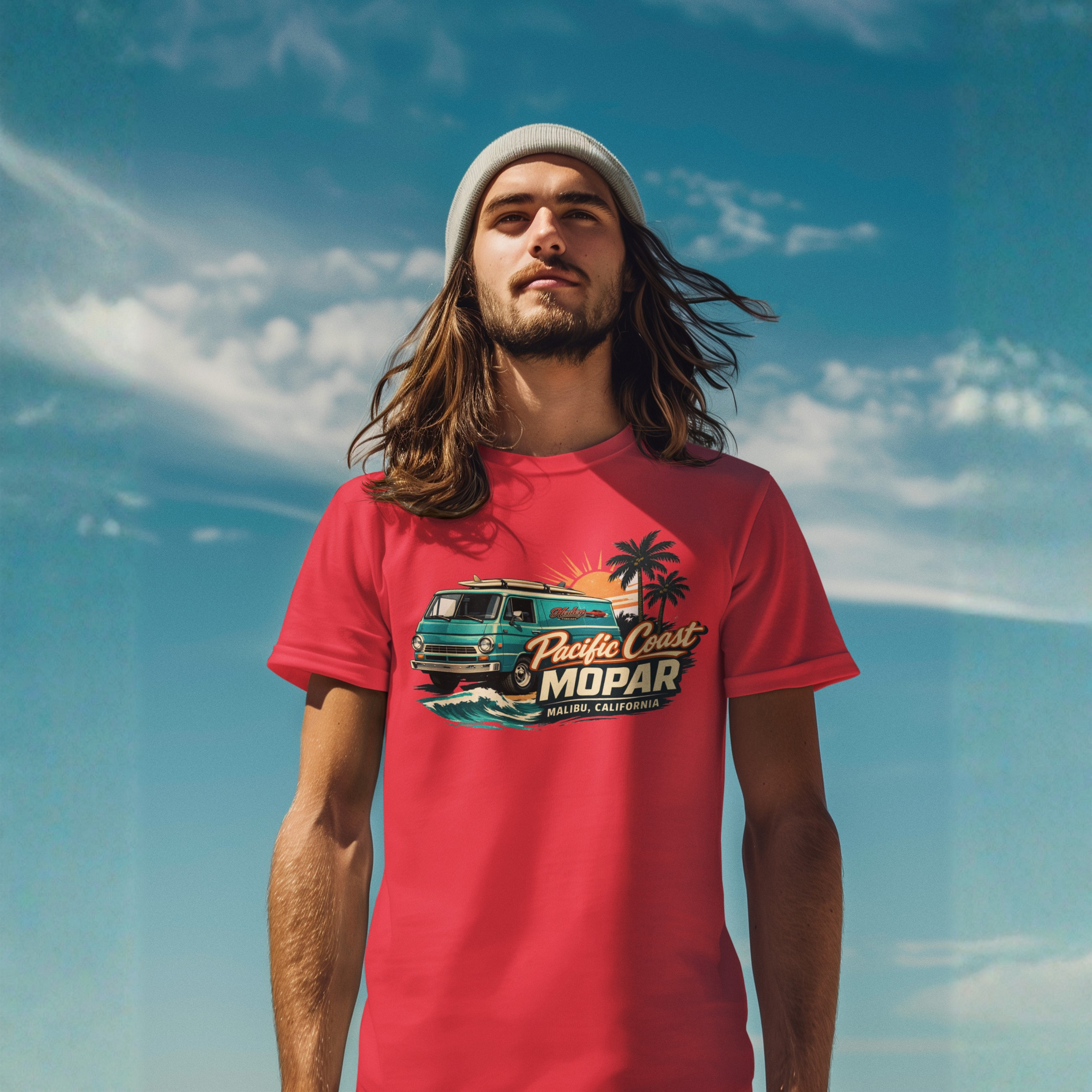 Pacific Coast Mopar Van T-Shirt - Healey Threads Tee