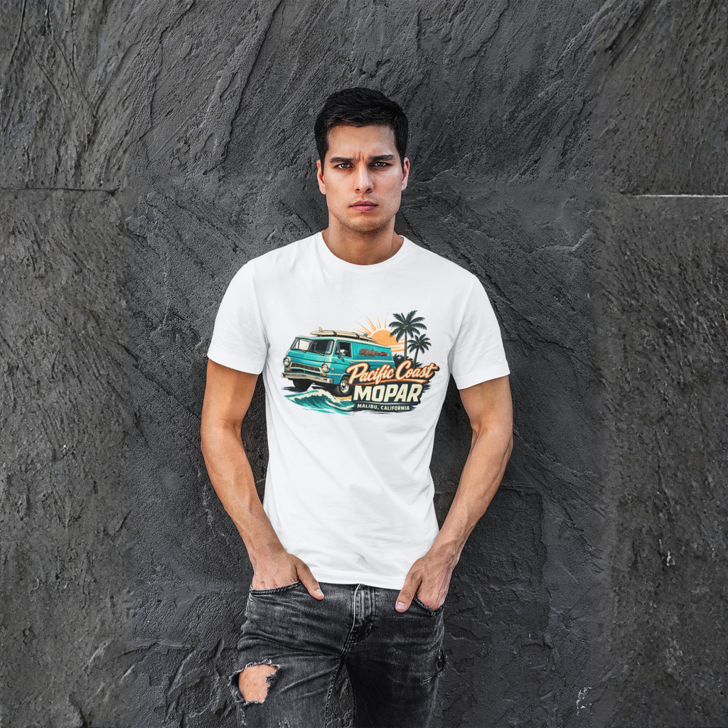 Pacific Coast Mopar Van T-Shirt - Healey Threads Tee