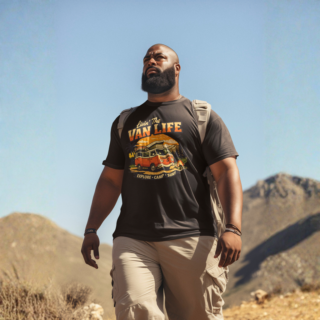 Livin' the Van Life T-Shirt - Retro Van Life Graphic Tee