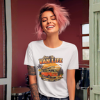 Van Life T-Shirt - "Livin' The Van Life" Retro Camper Graphic