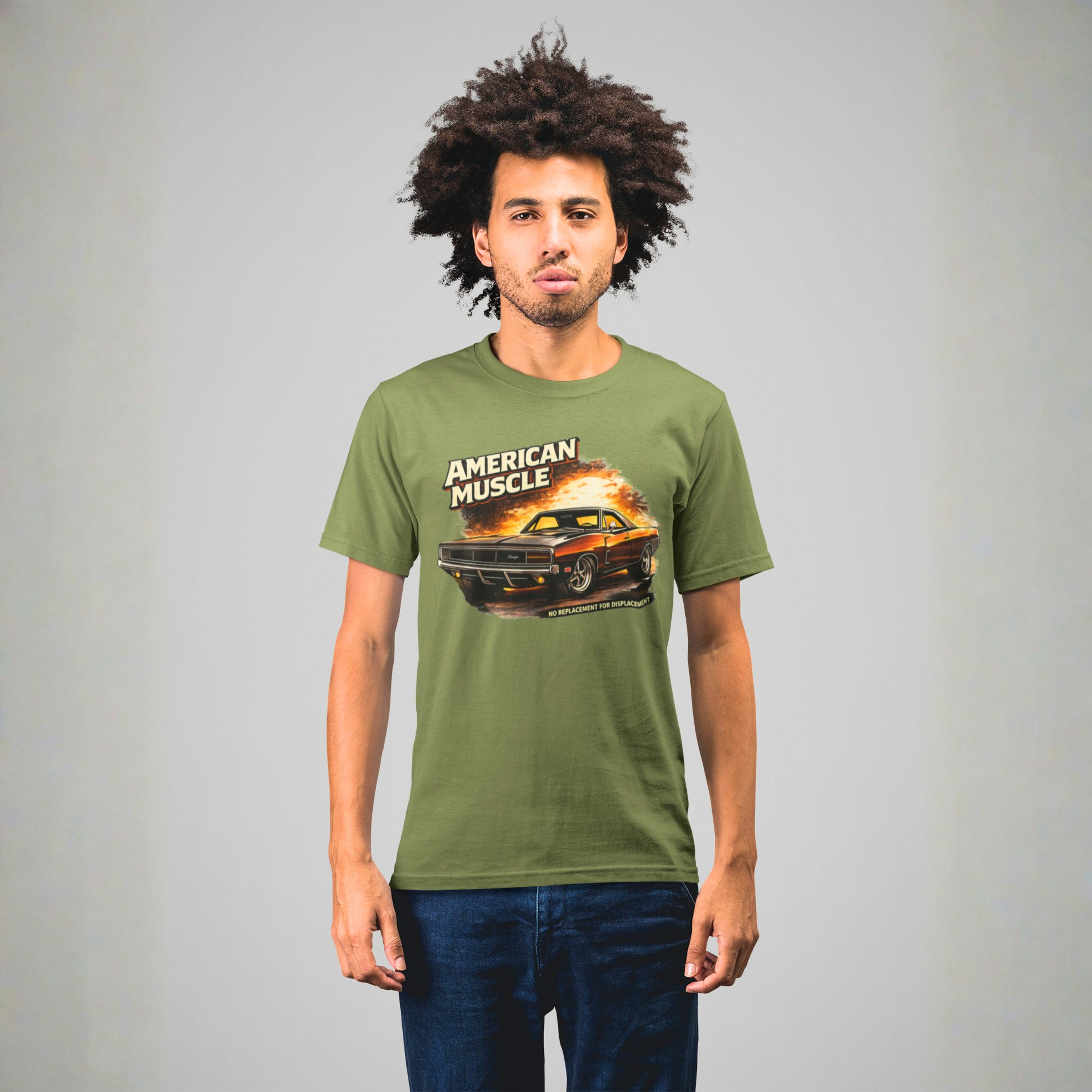 American Muscle T-Shirt - Classic Vintage Car Graphic Tee