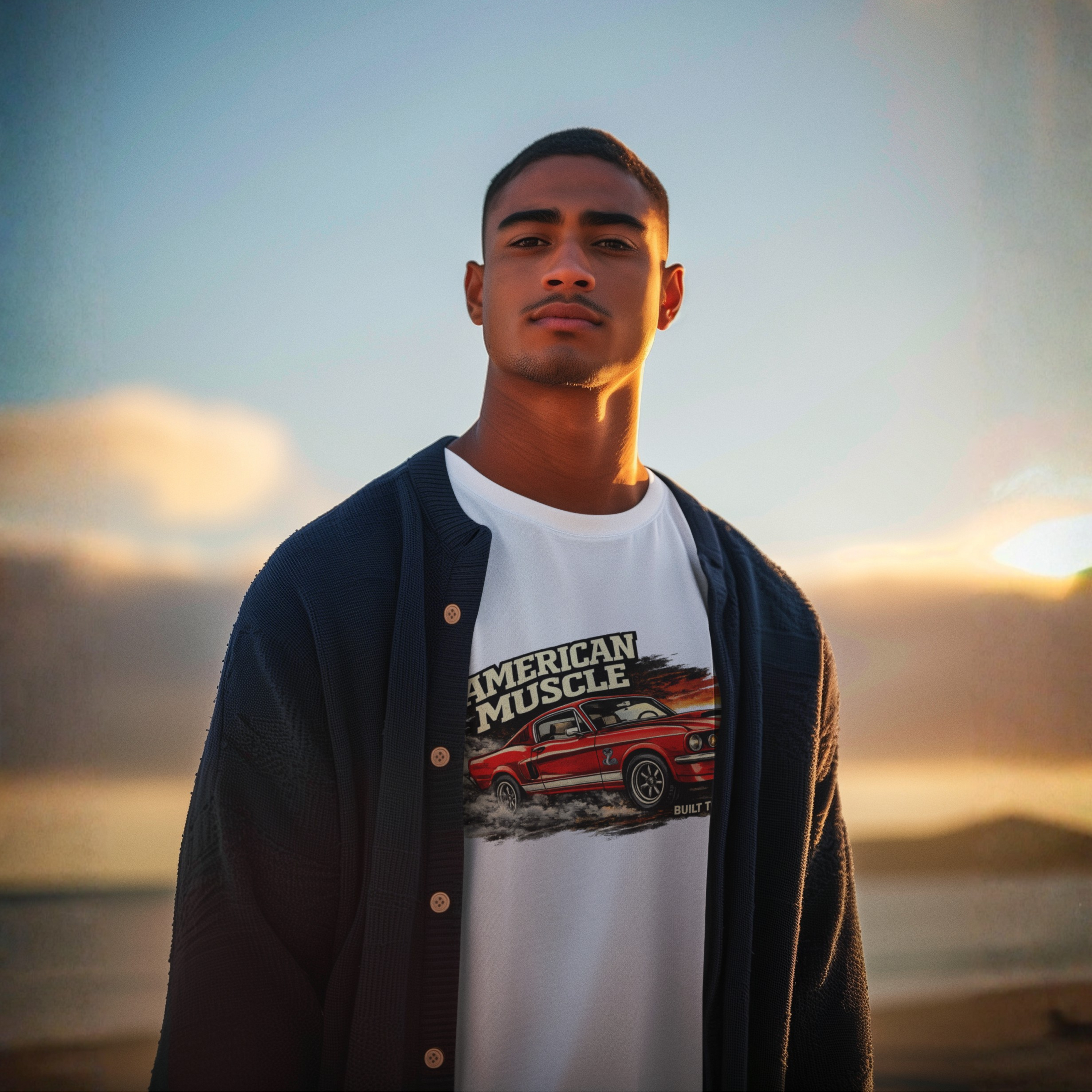 Classic Muscle Car T-Shirt - Built To Be Driven Graphic Tee