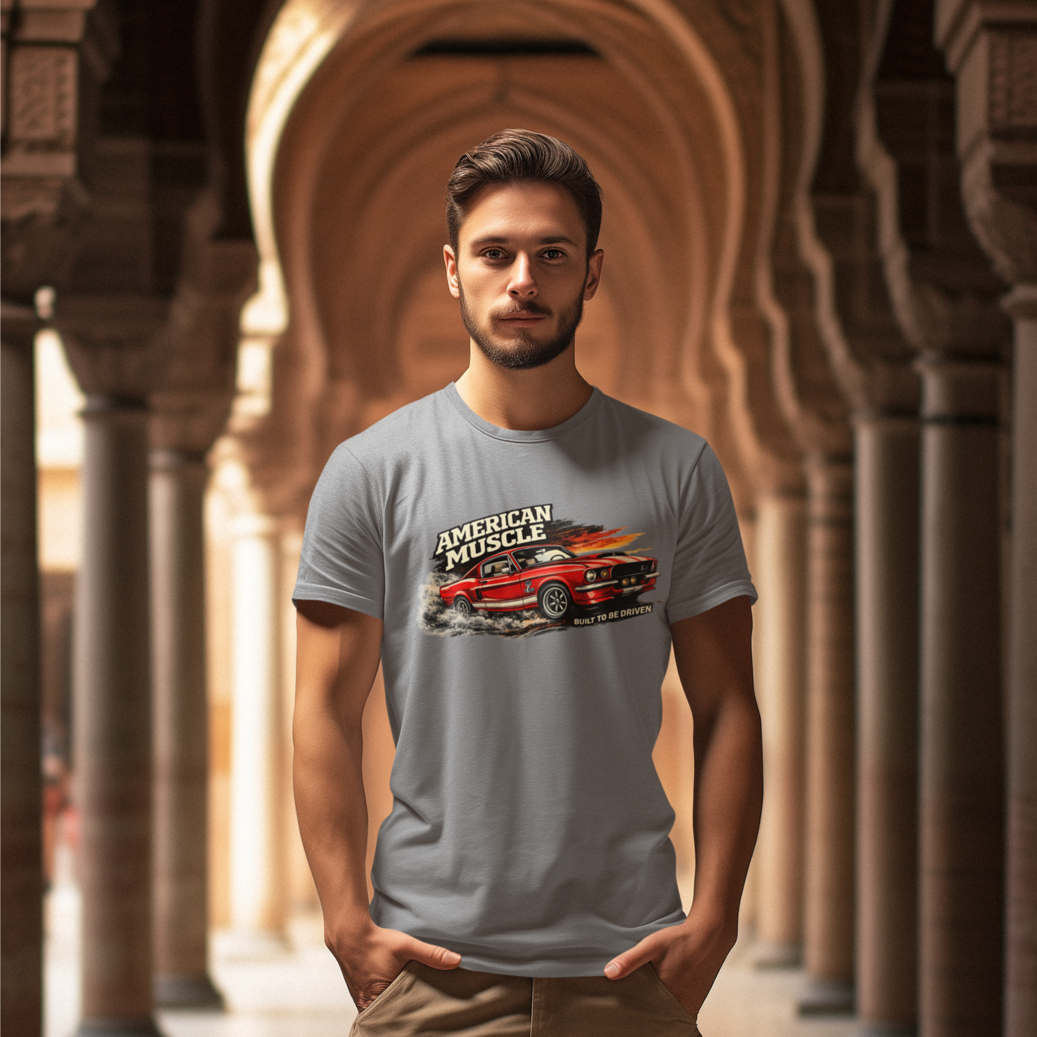 Classic Muscle Car T-Shirt - Built To Be Driven Graphic Tee