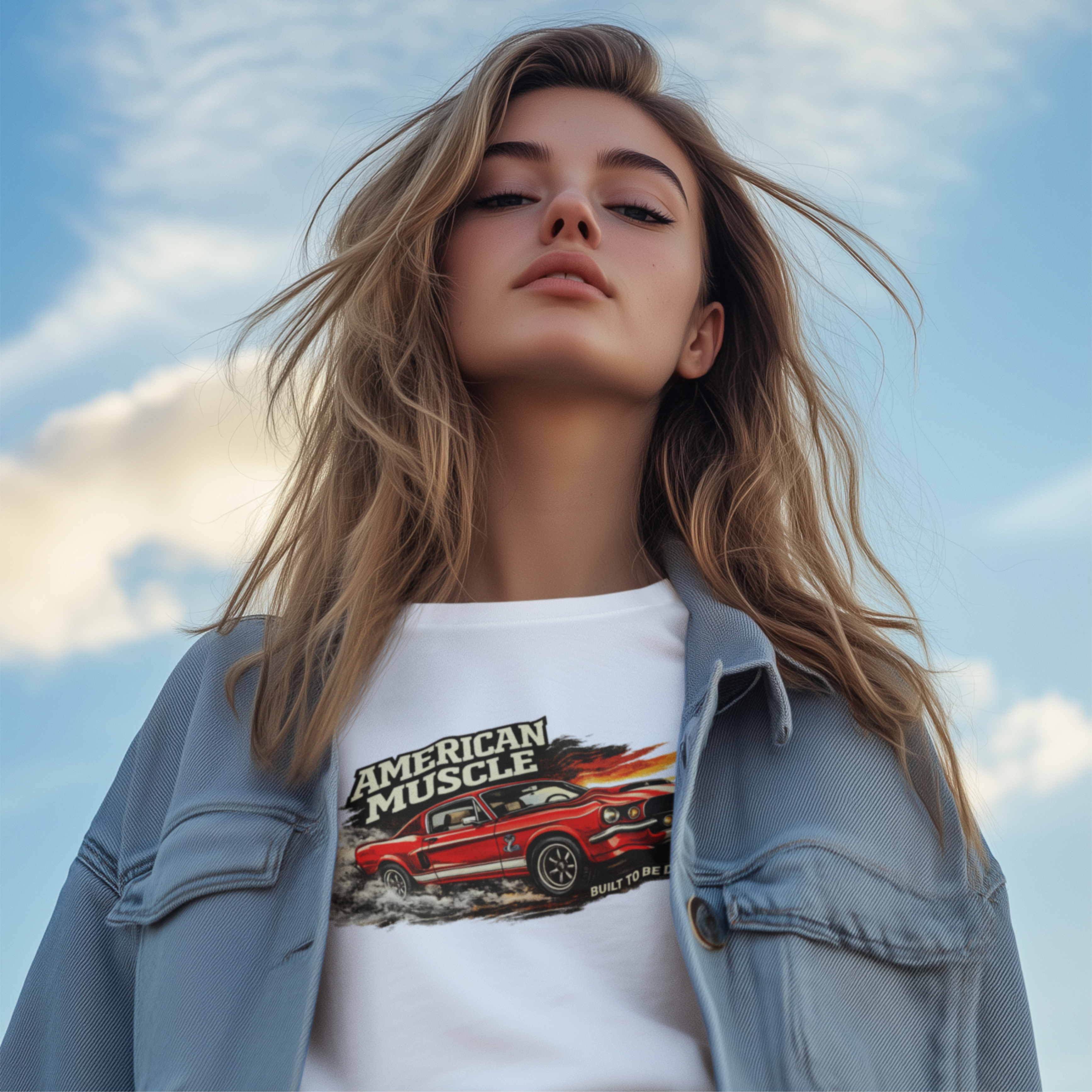 Classic Muscle Car T-Shirt - Built To Be Driven Graphic Tee