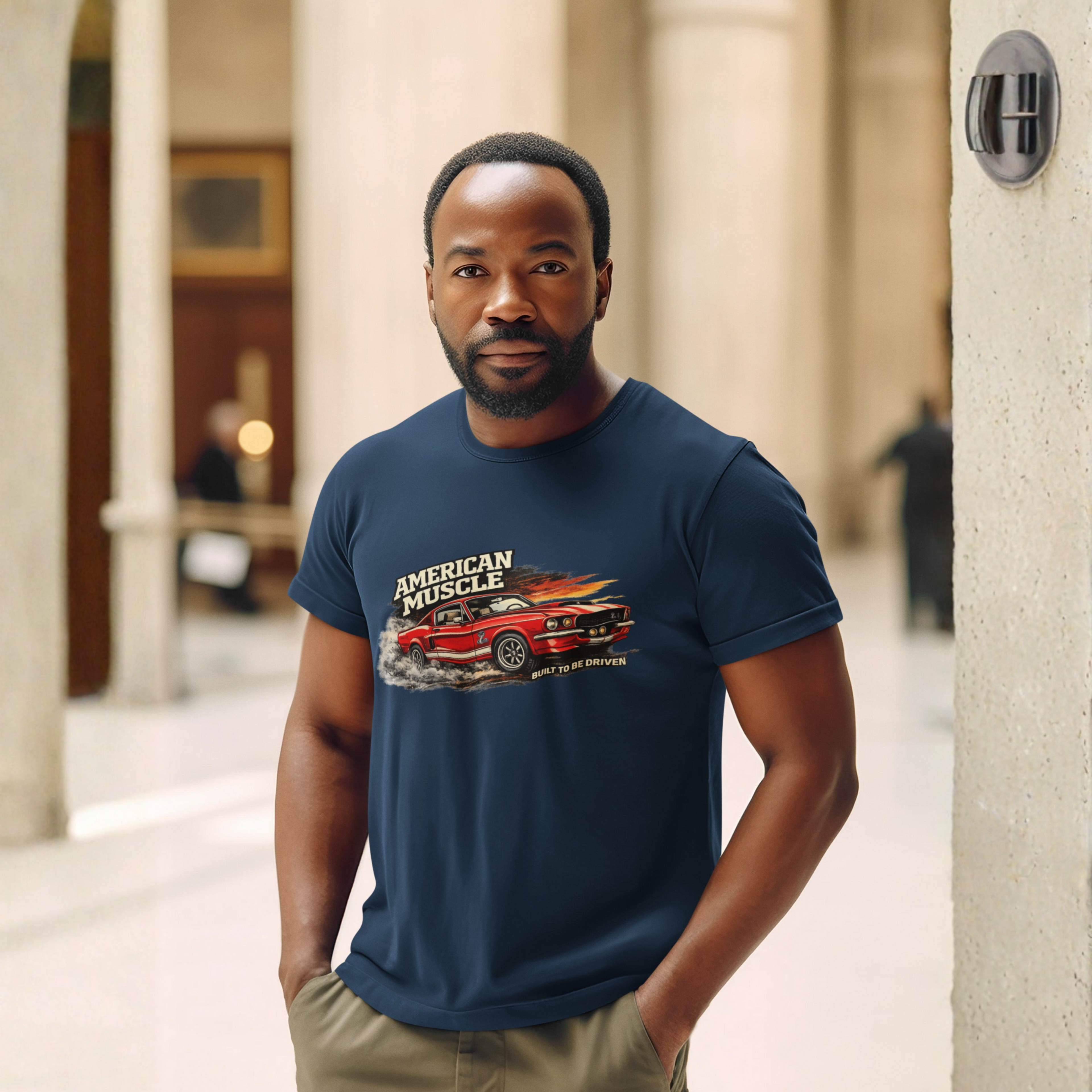 Classic Muscle Car T-Shirt - Built To Be Driven Graphic Tee