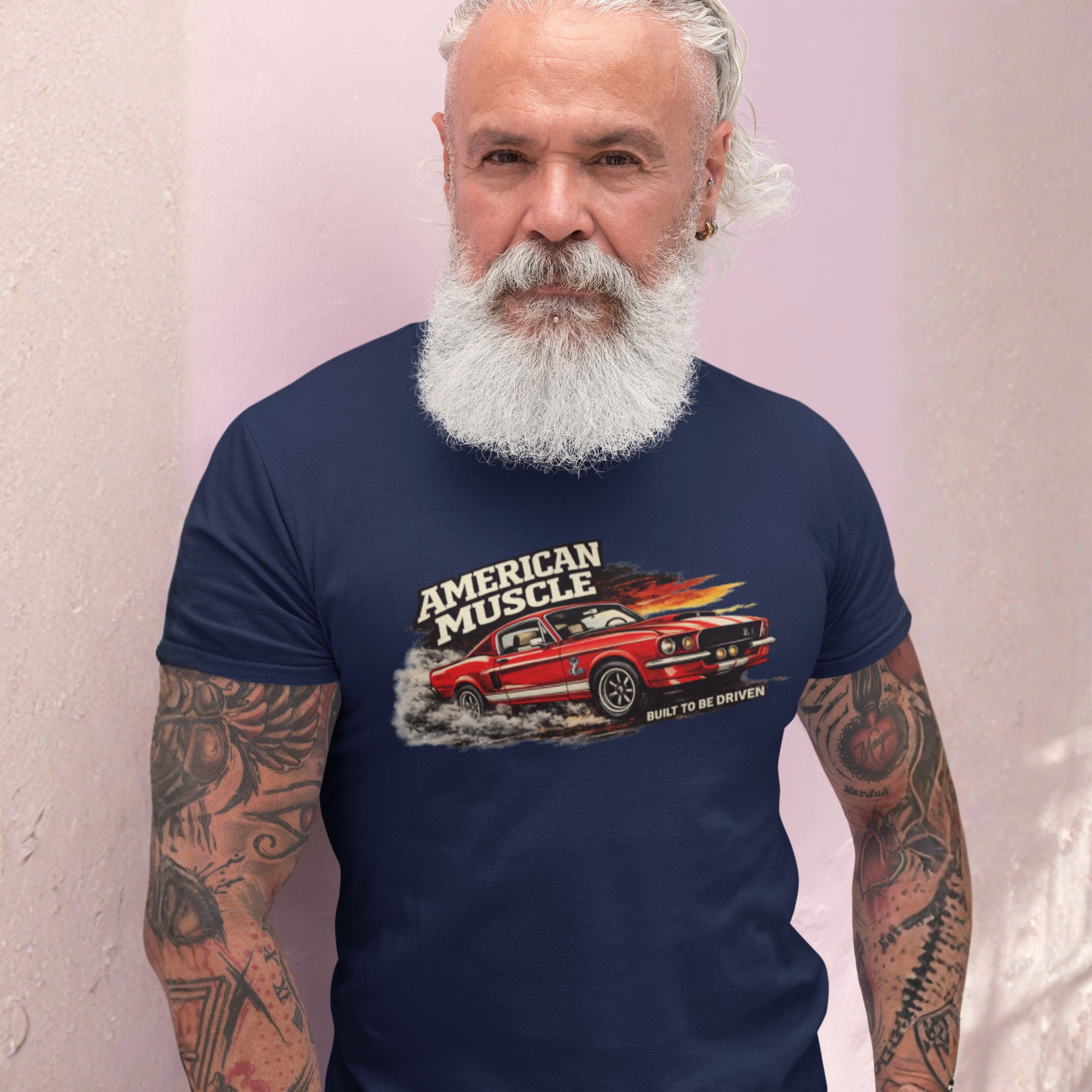 Classic Muscle Car T-Shirt - Built To Be Driven Graphic Tee