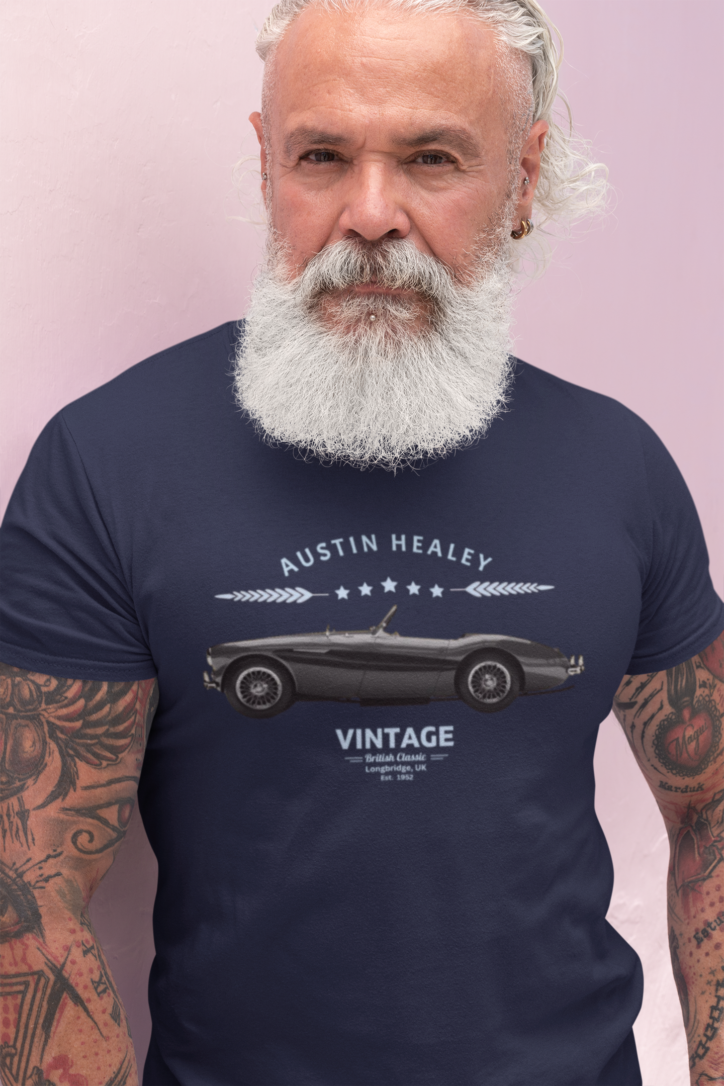 British Classic Car Shirt - Austin Healey Vintage Roadster Tee