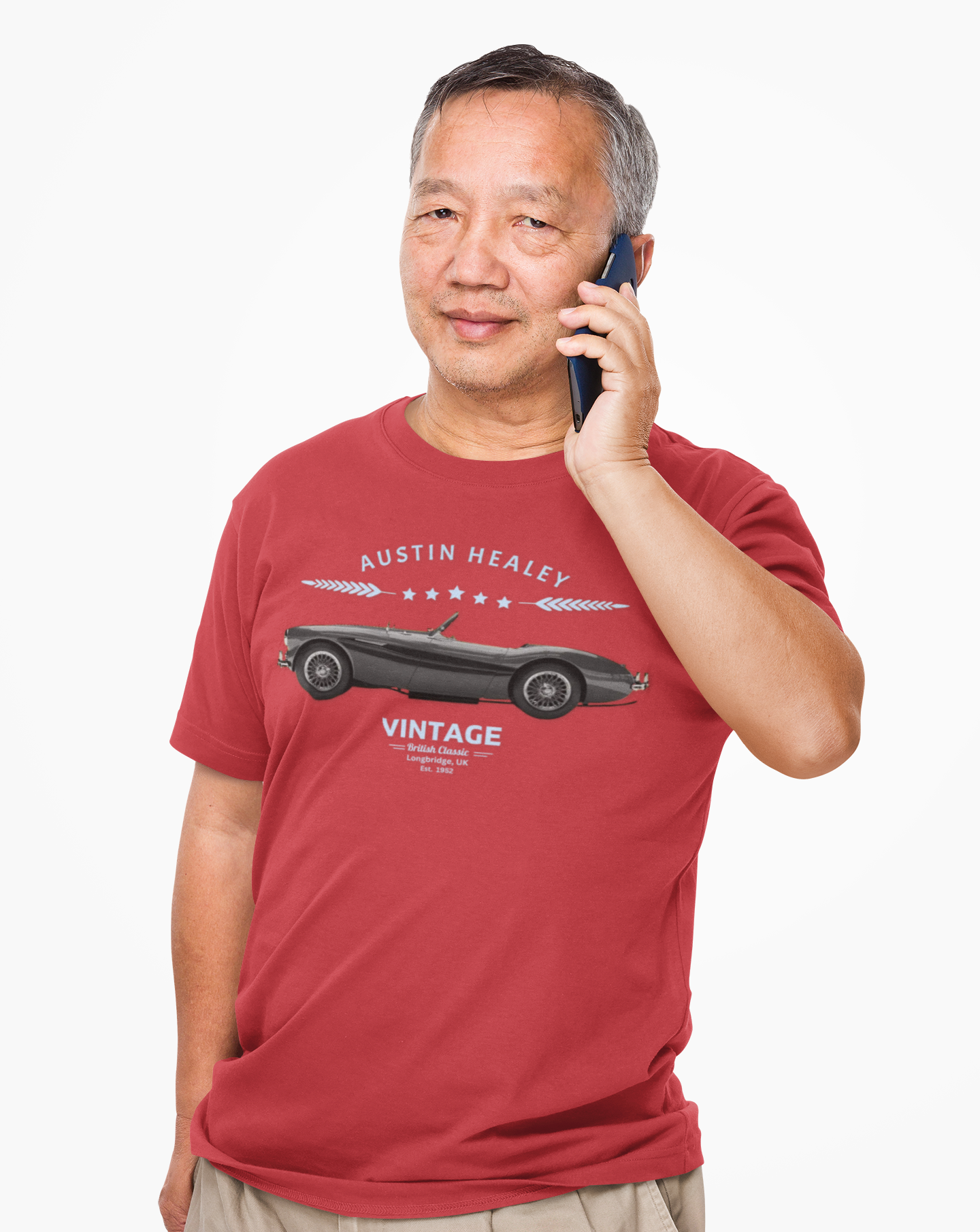 British Classic Car Shirt - Austin Healey Vintage Roadster Tee