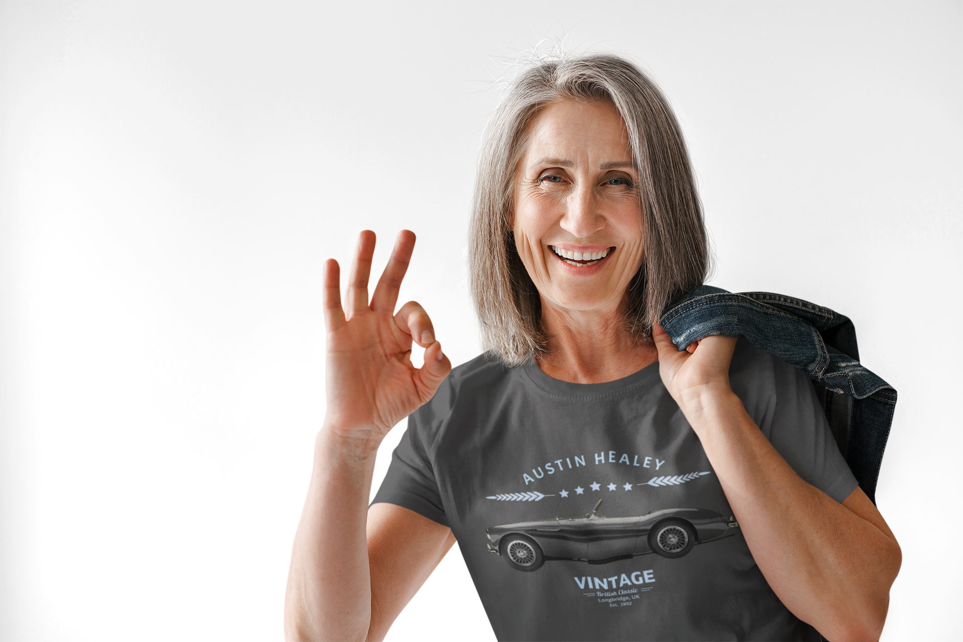 British Classic Car Shirt - Austin Healey Vintage Roadster Tee