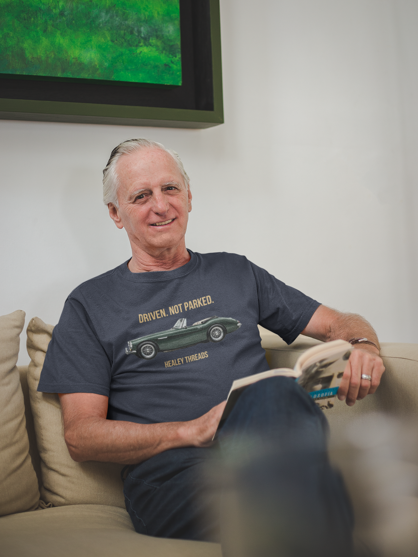 Classic Car Lover Gift Shirt - Driven Not Parked Austin Healey Tee