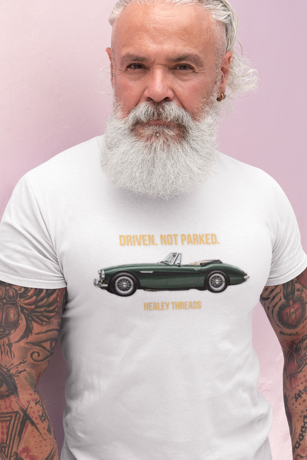 Classic Car Lover Gift Shirt - Driven Not Parked Healey Tee