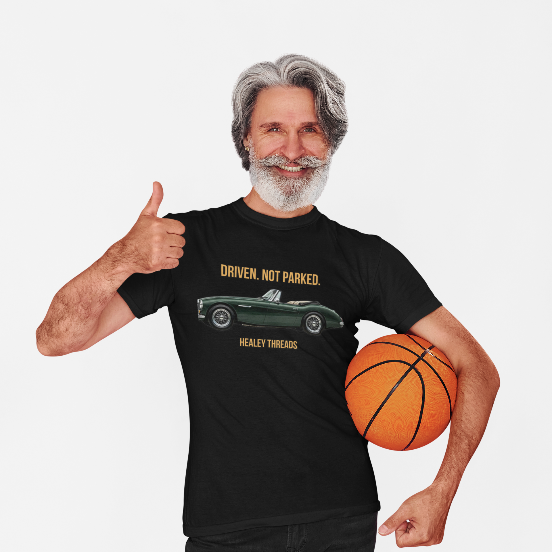 Classic Car Lover Gift Shirt - Driven Not Parked Healey Tee