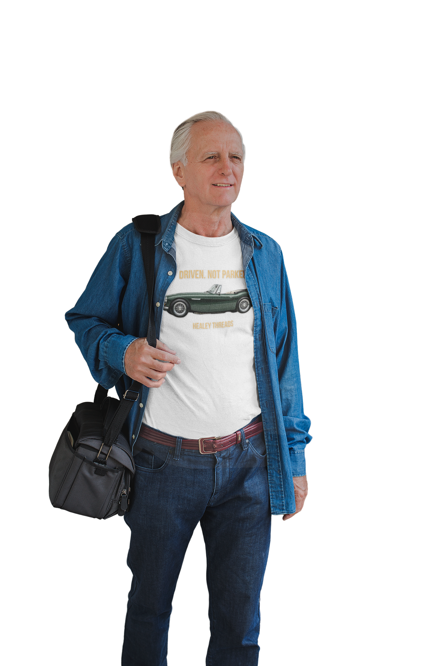 Classic Car Lover Gift Shirt - Driven Not Parked Austin Healey Tee