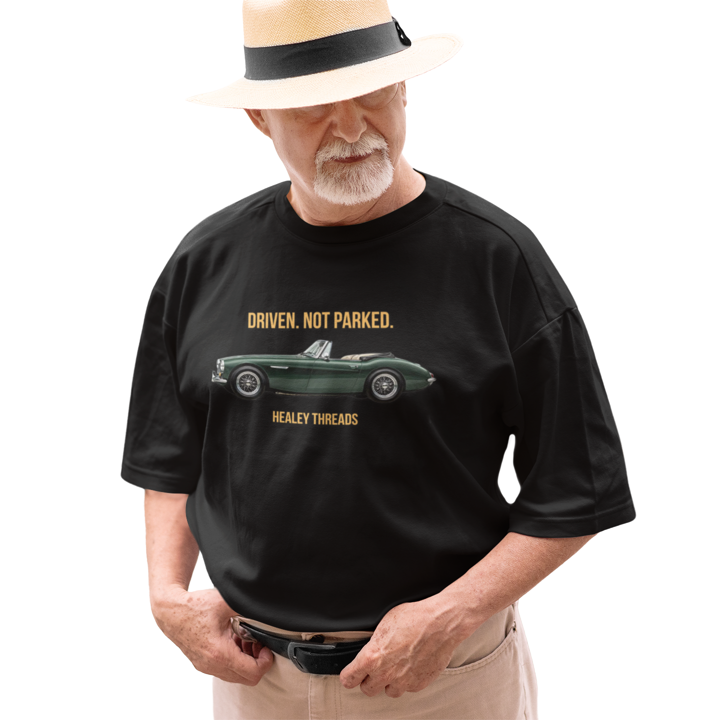 Classic Car Lover Gift Shirt - Driven Not Parked Austin Healey Tee