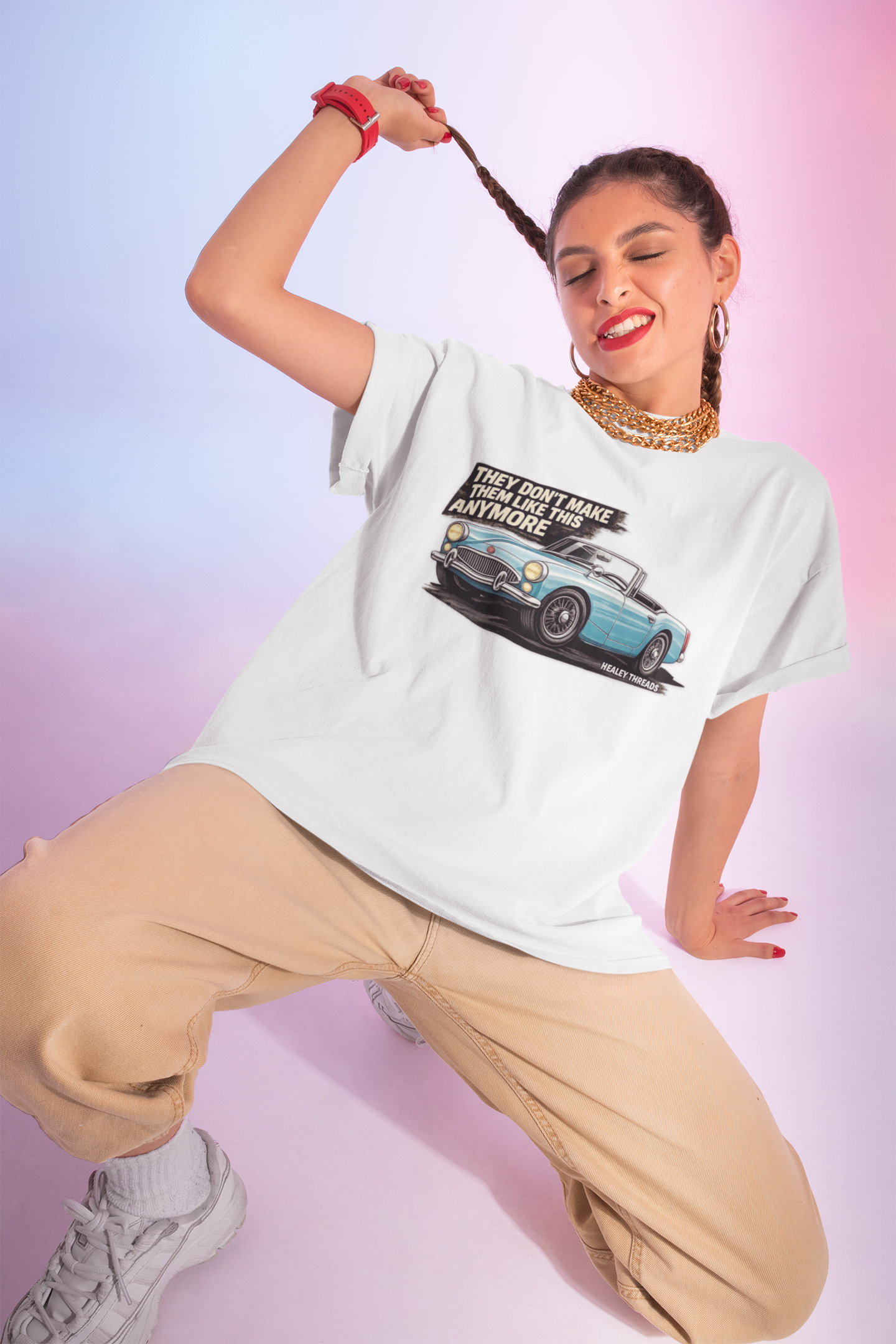 Vintage Car Graphic Tee - They Don't Make Them Like This Anymore