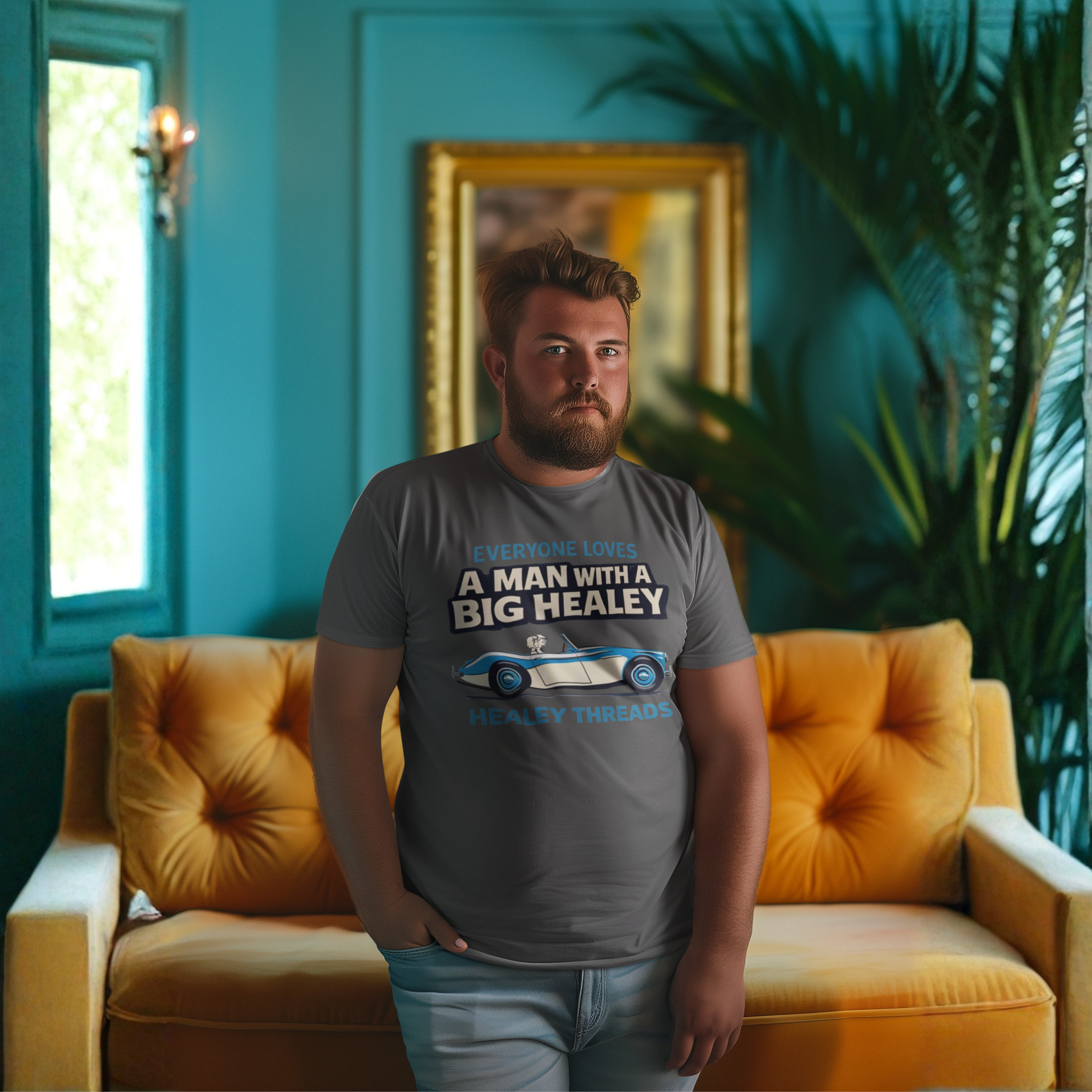 Austin Healey Gift for Men — Big Healey Graphic Tee