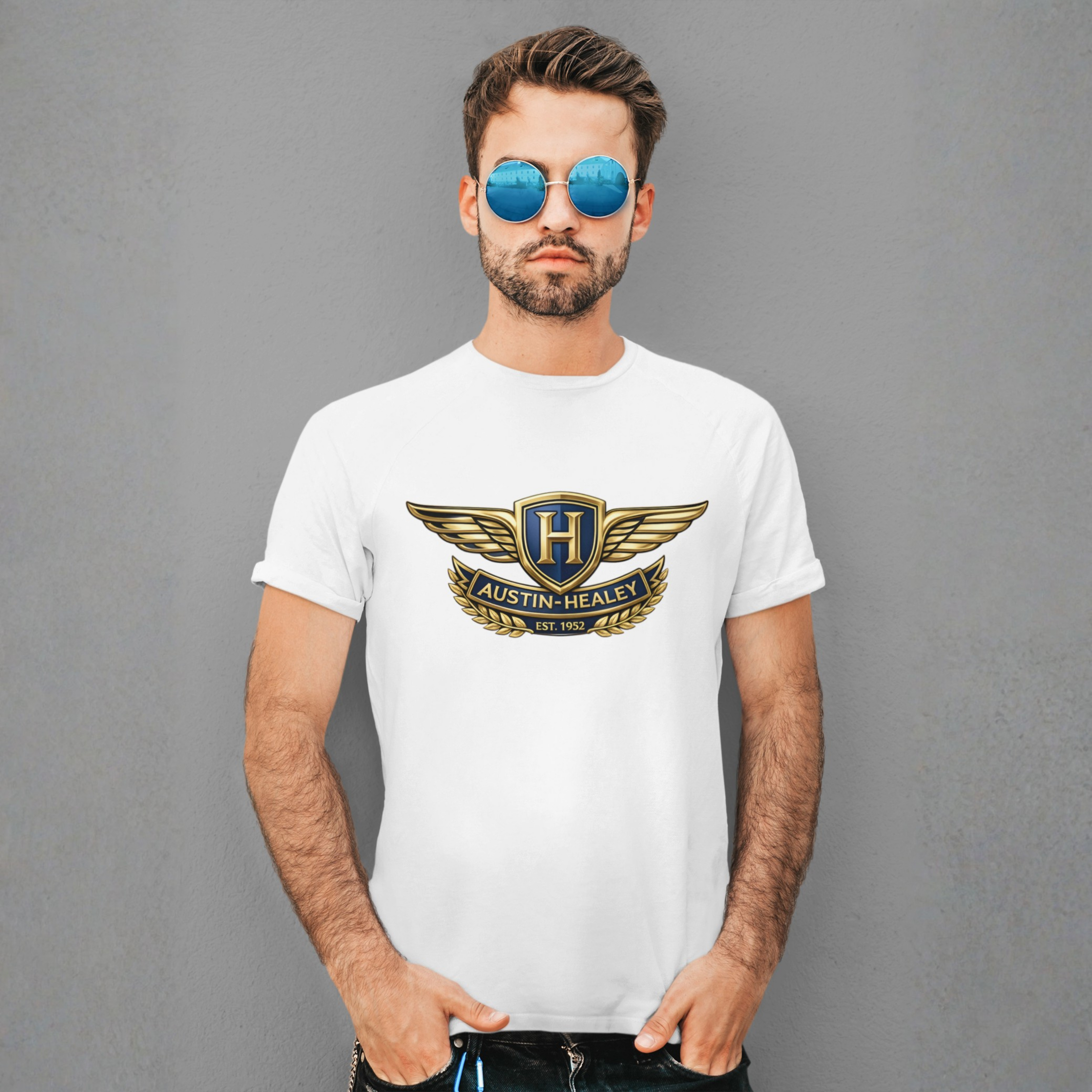 Austin-Healey T-Shirt - Vintage Emblem Graphic Tee