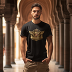 Crowned Lion Crest Tee | Vintage Roadster Gift Shirt