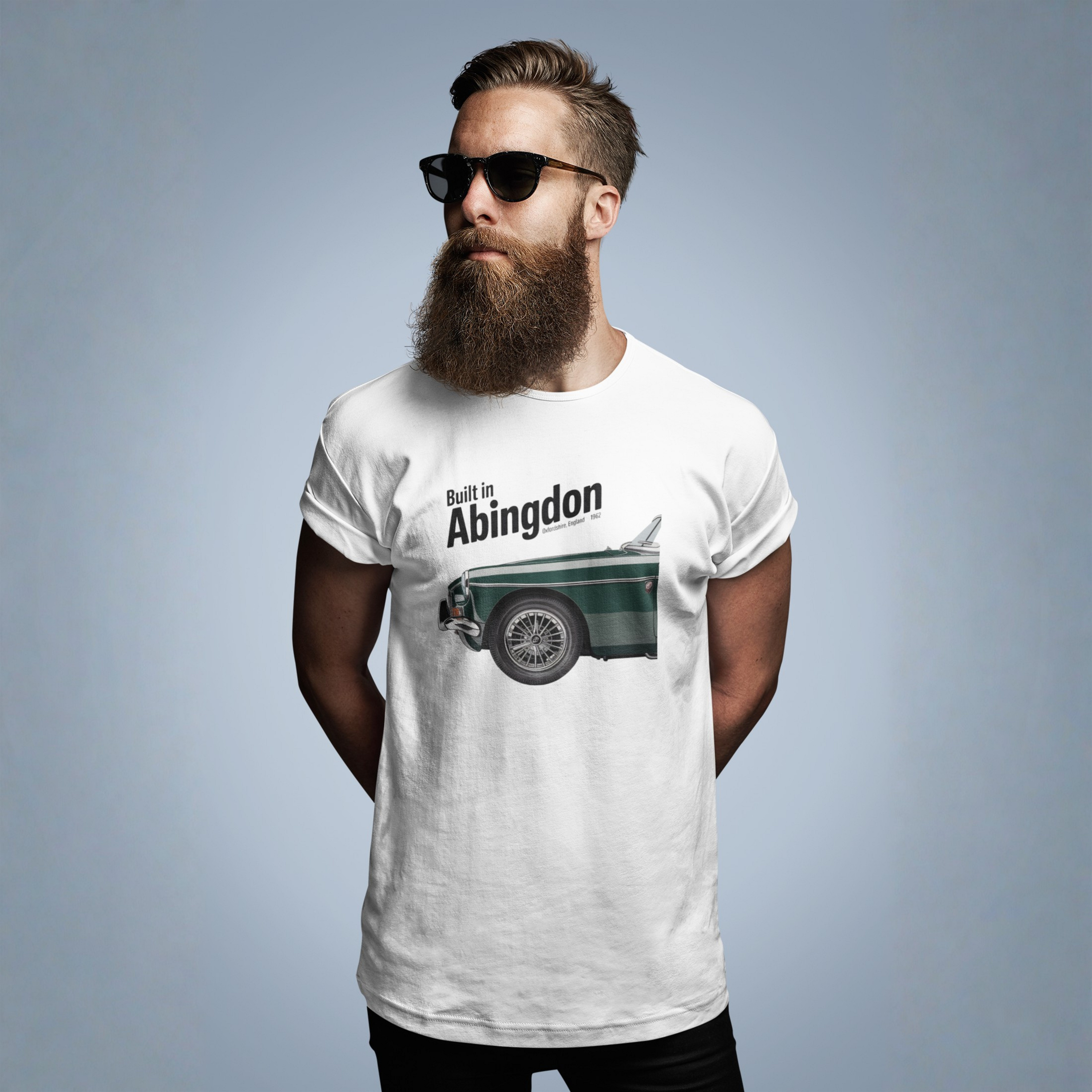 Built in Abingdon MG Roadster T-Shirt | Classic British Car Tee