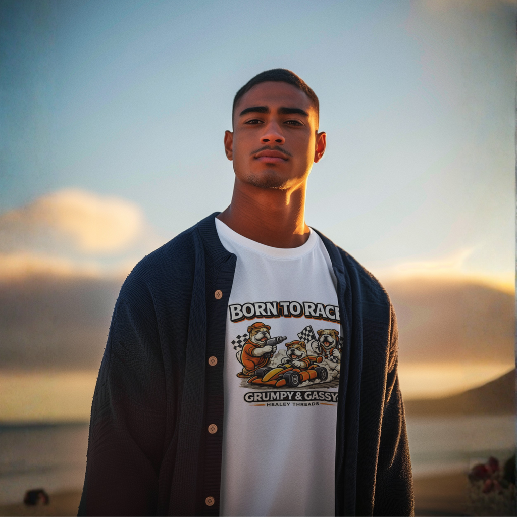 Funny Racing T-Shirt - Born to Race - Healey Threads Tee