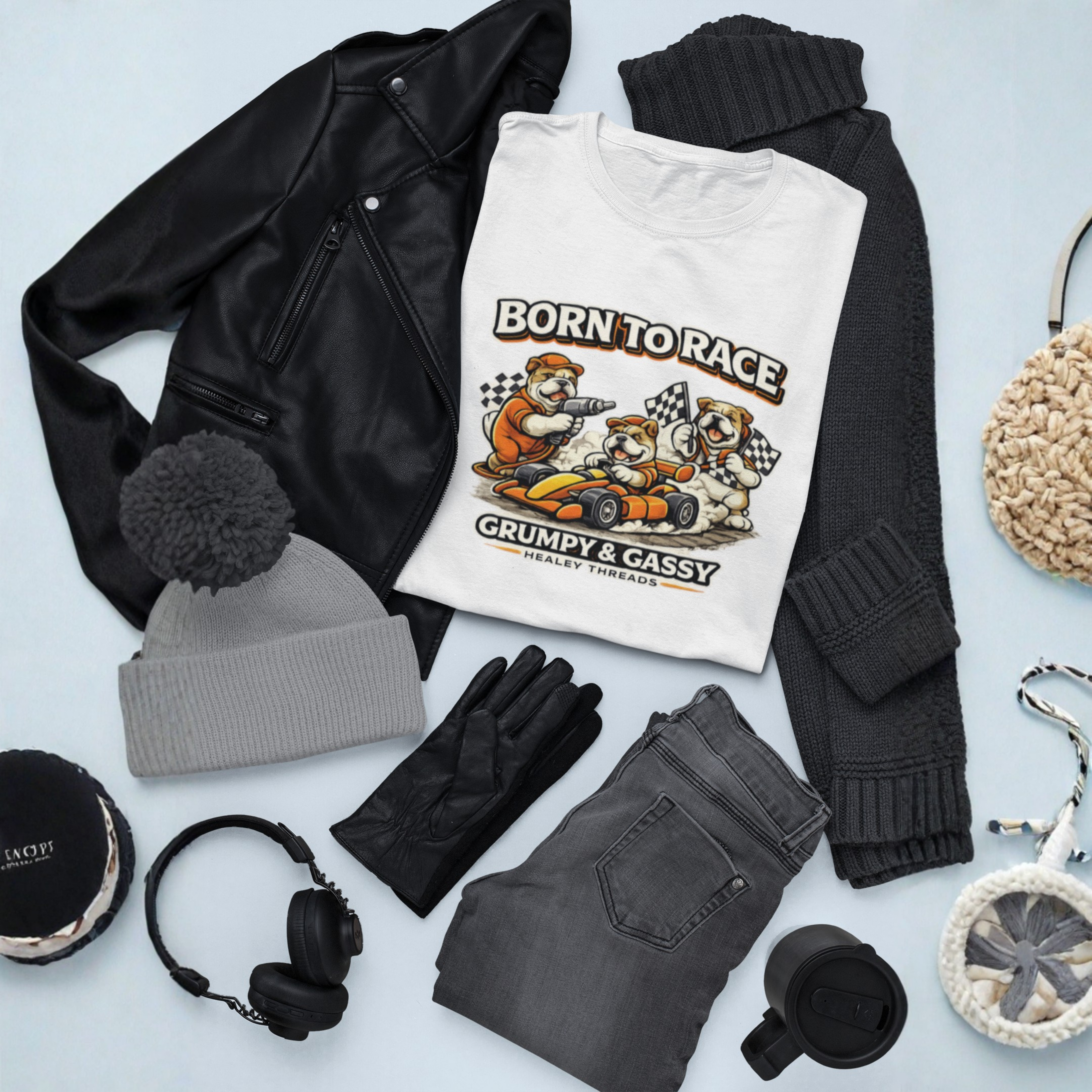 Funny Racing T-Shirt - Born to Race - Healey Threads Tee