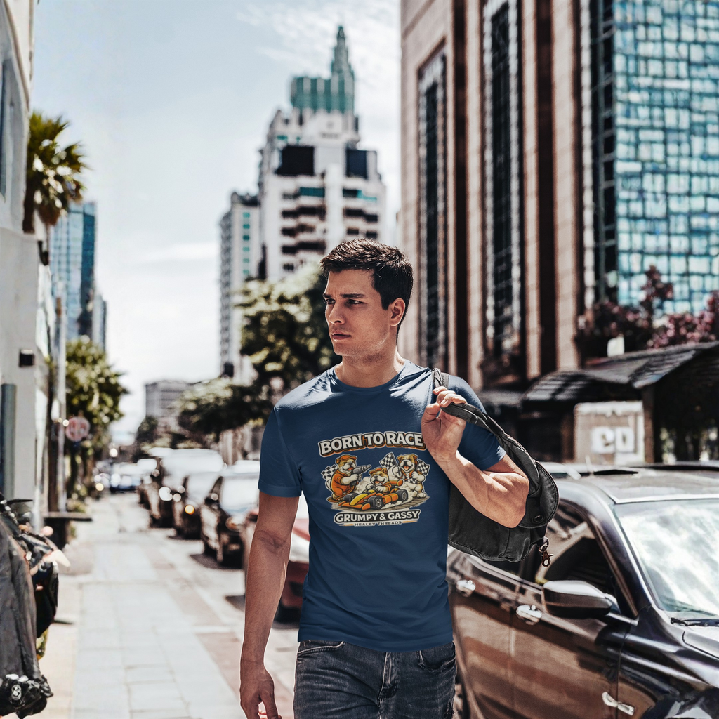 Funny Racing T-Shirt - Born to Race - Healey Threads Tee