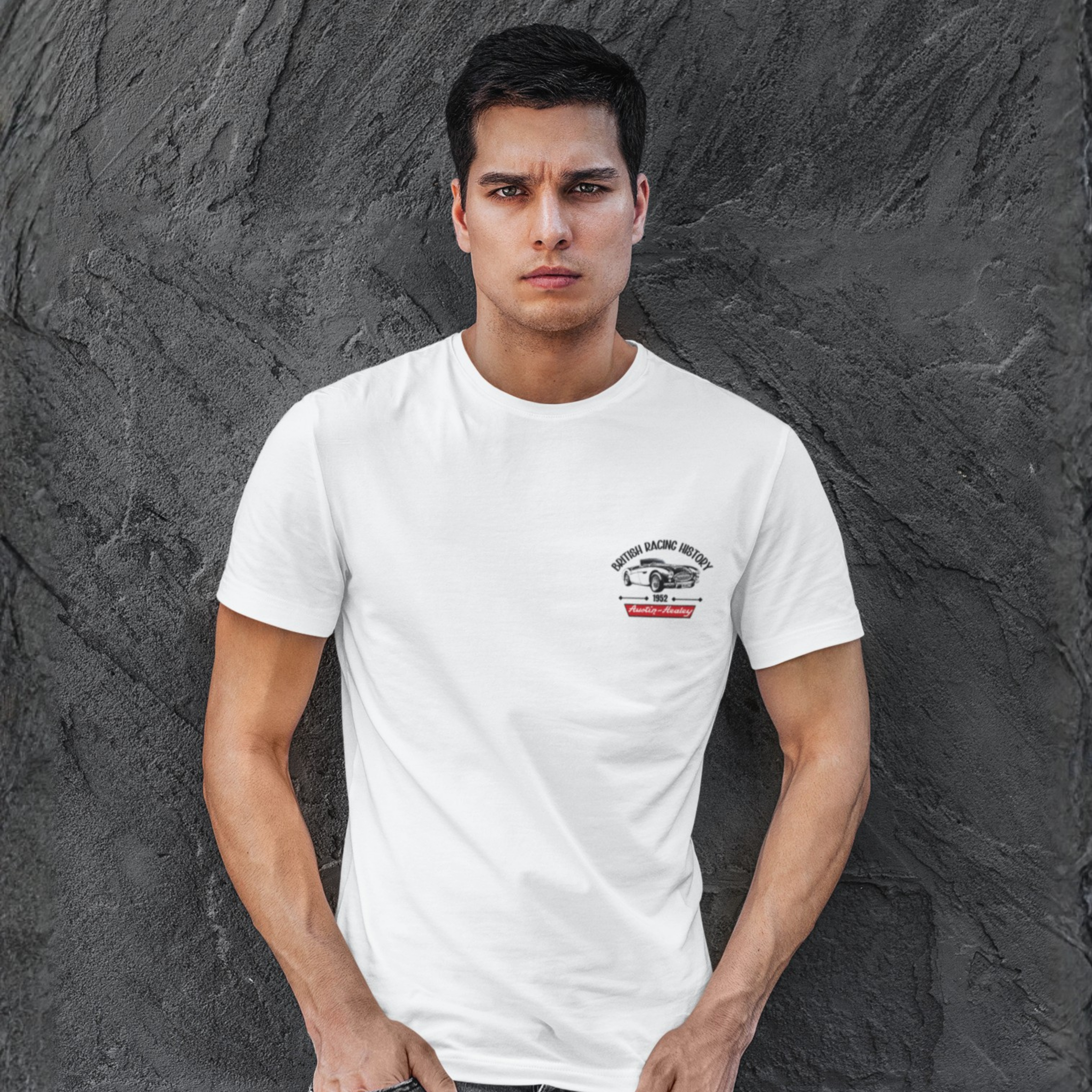 British Racing History Shirt - Classic Roadster Tee - Healey Threads