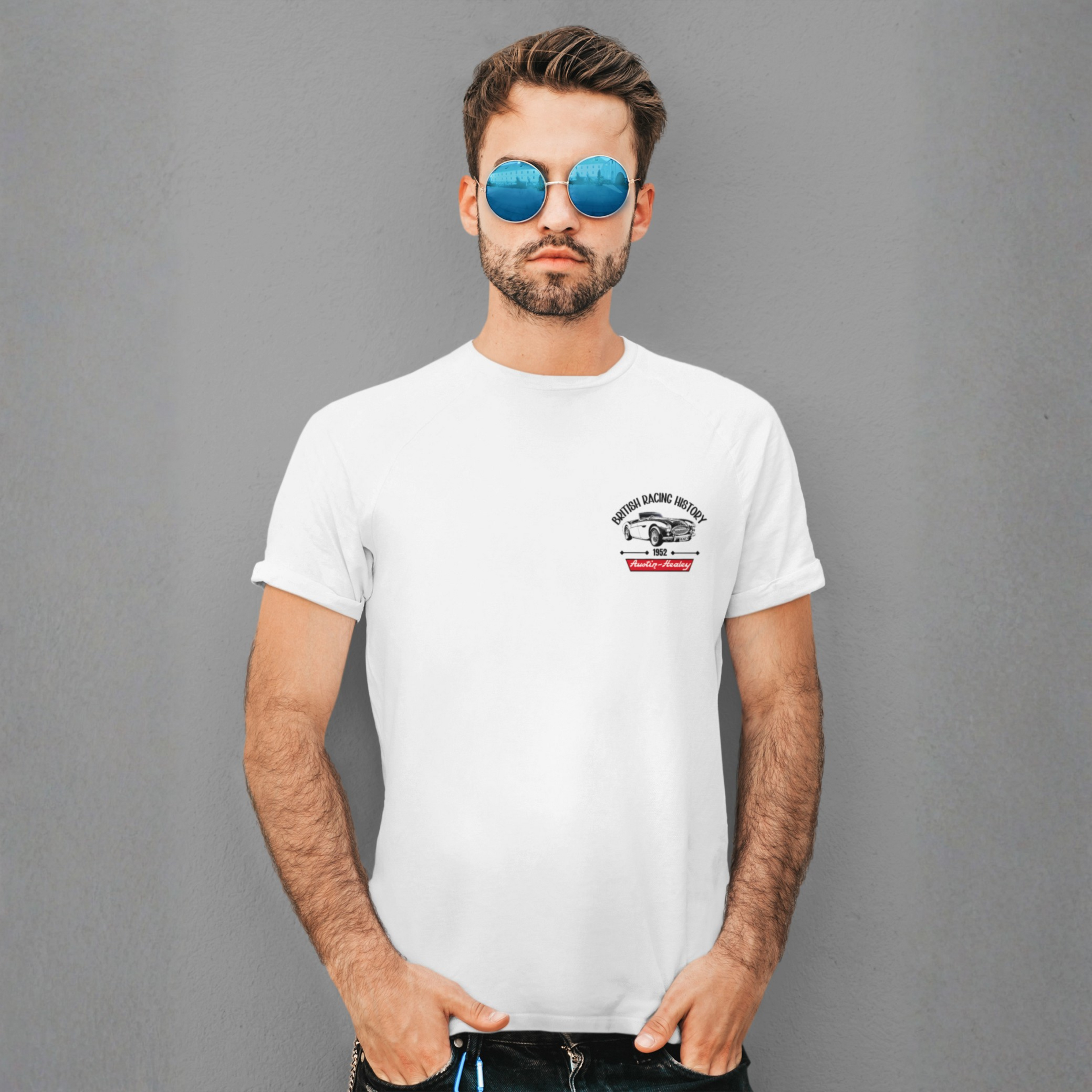 British Racing History Shirt - Classic Roadster Tee - Healey Threads