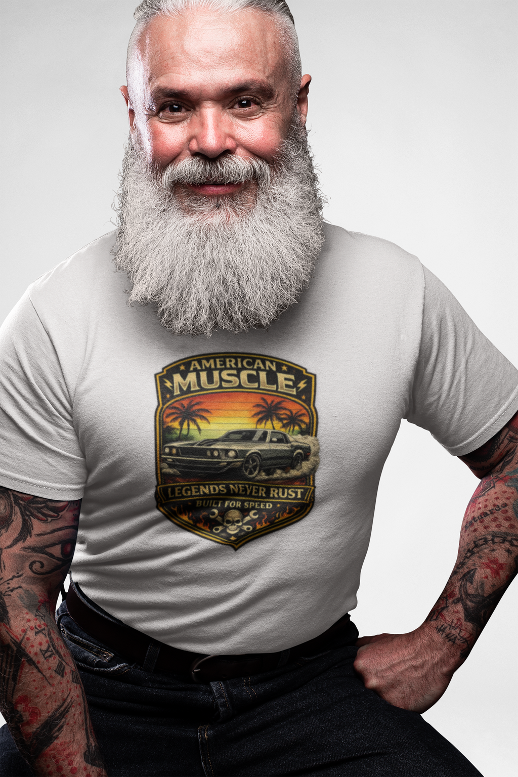 Legends Never Rust American Muscle Tee | Classic Car Shirt