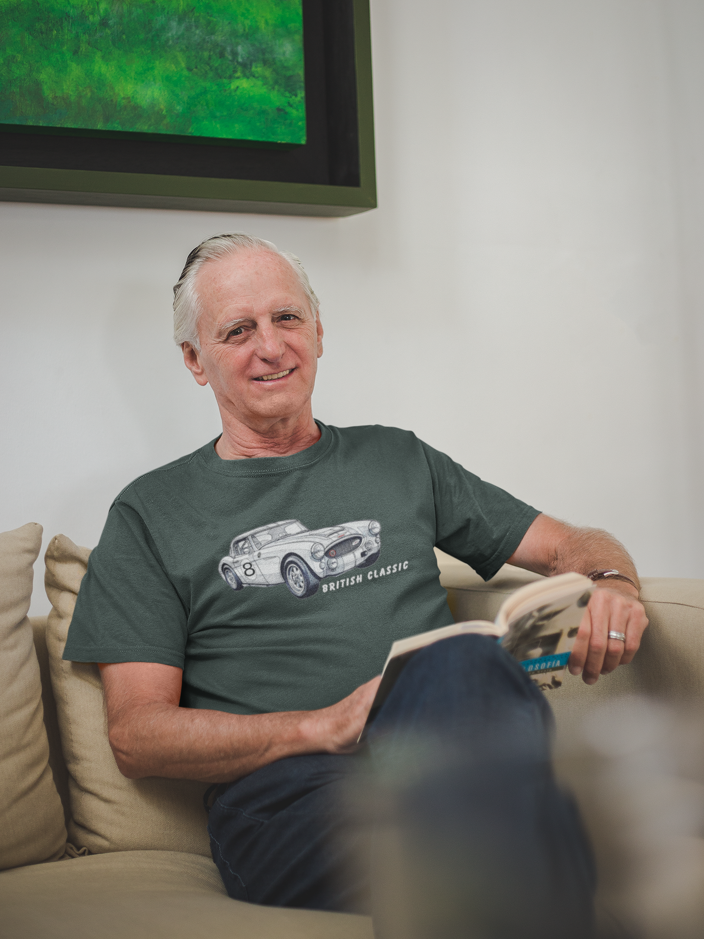 British Classic Car T-Shirt - Vintage Motoring Style Tee