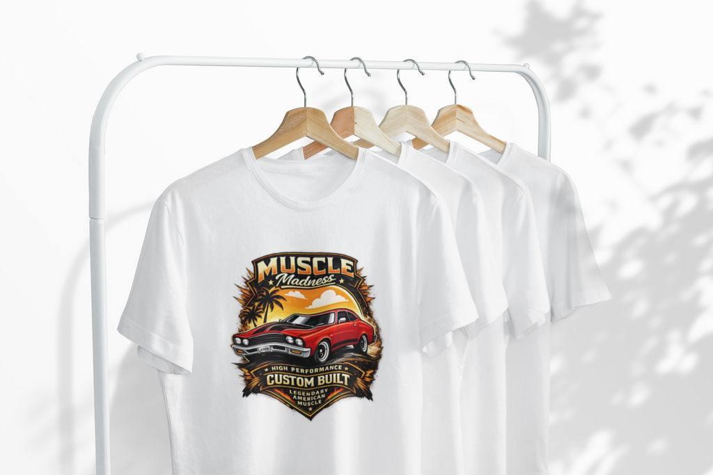 Muscle Madness Tee | Custom Built American Muscle Car T-Shirt