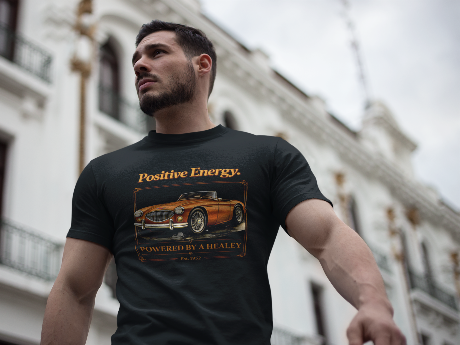 Positive Energy Roadster Tee | Vintage Sports Car Shirt