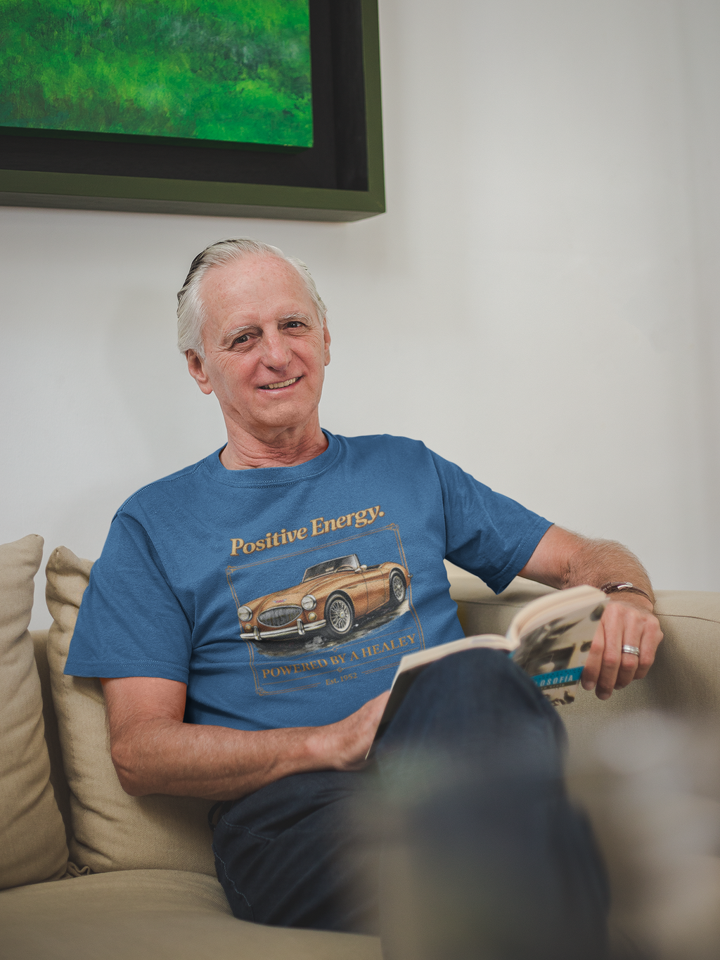 Positive Energy Roadster Tee | Vintage Sports Car Shirt
